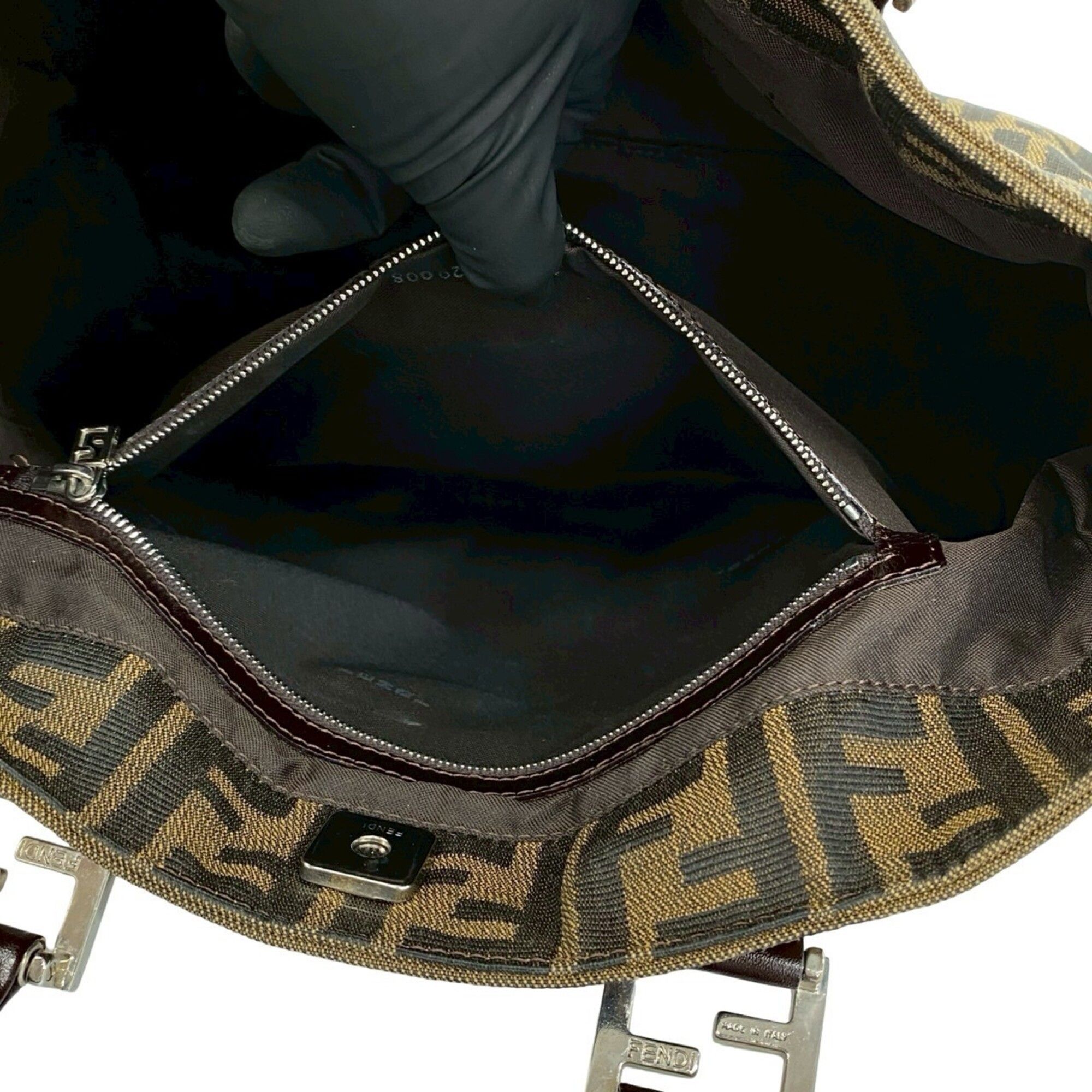 Canvas Leather Handbag Tote Bag (Pre-Owned) - Fendi - Modalova