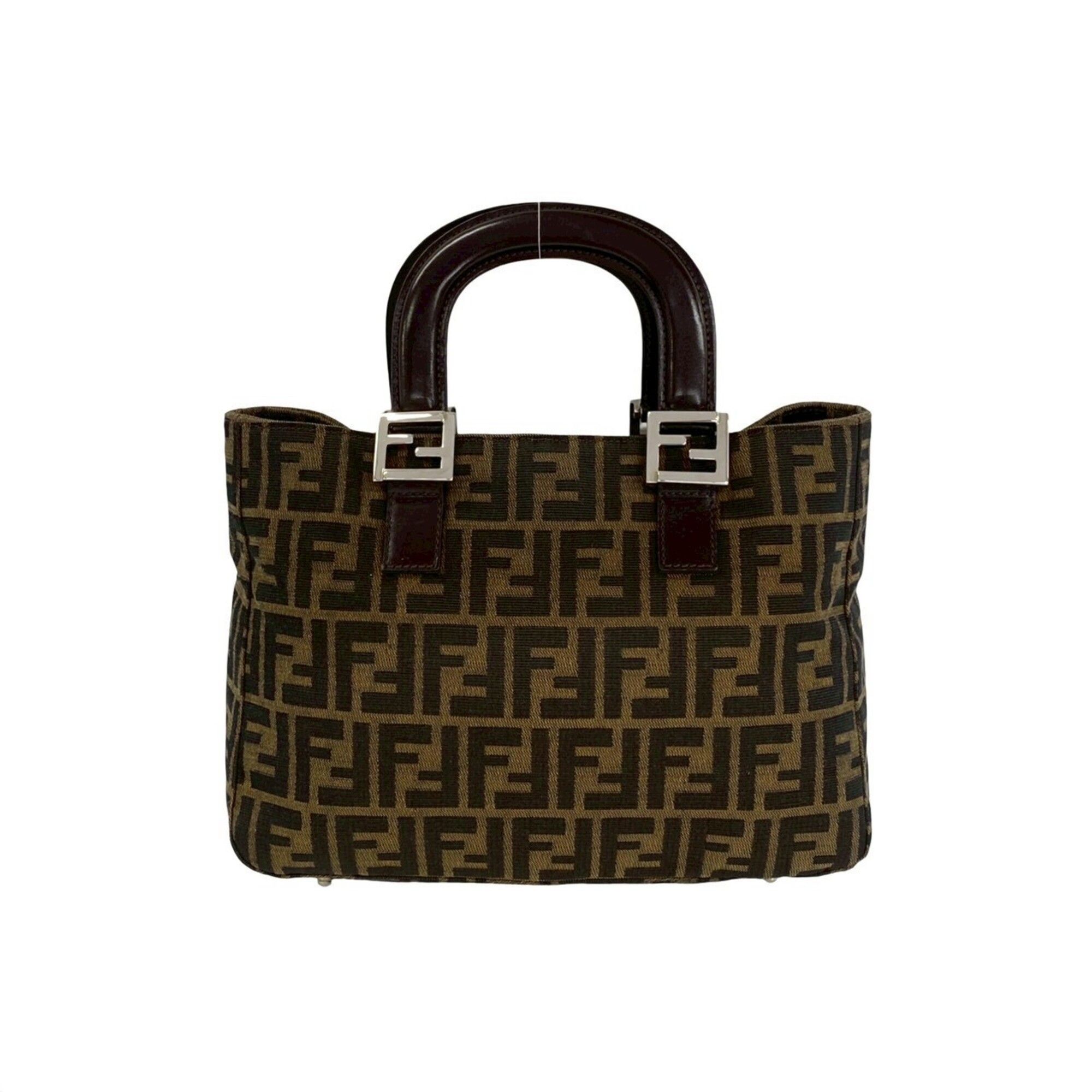 Canvas Leather Handbag Tote Bag (Pre-Owned) - Fendi - Modalova