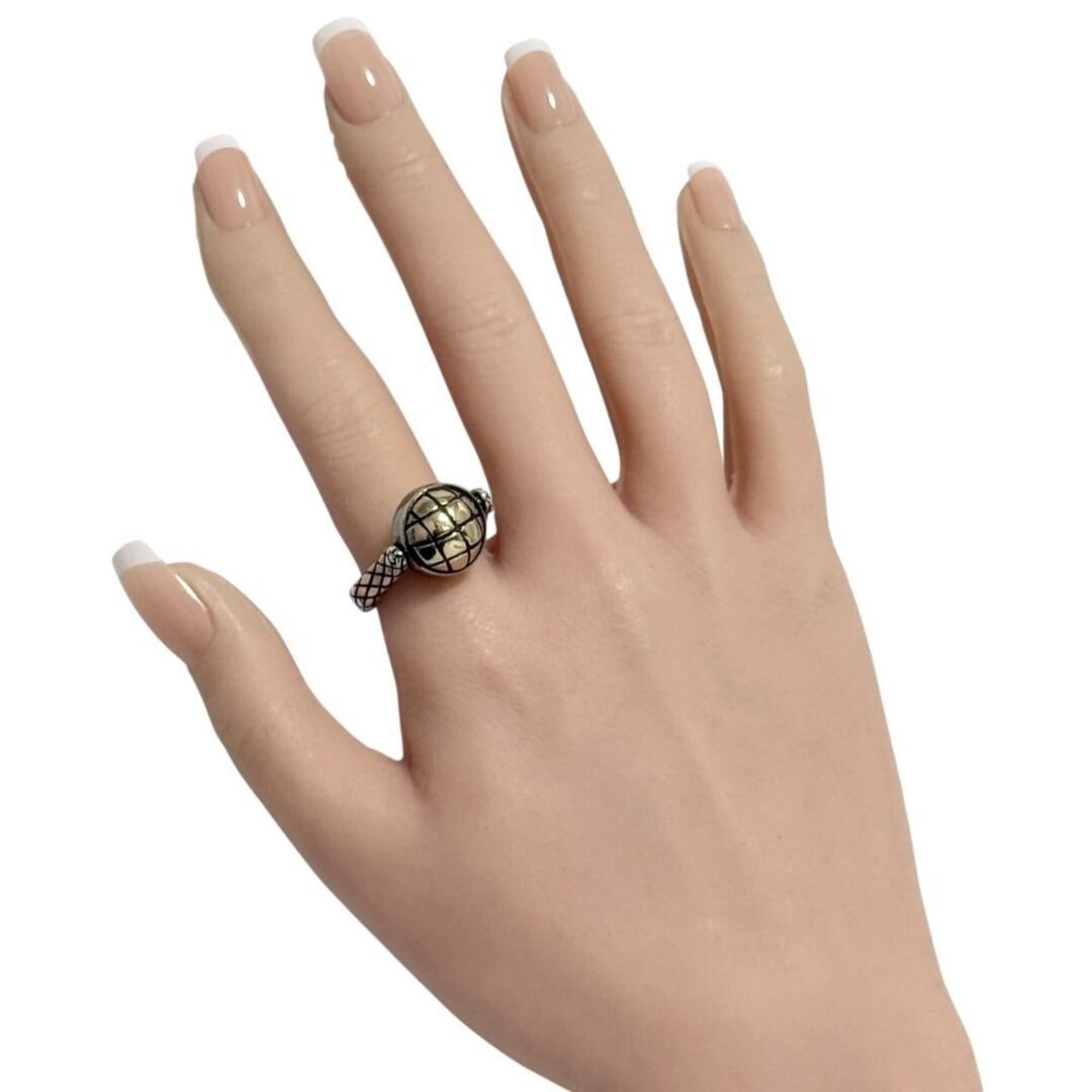 Silver 925 Band Ring (Pre-Owned) - Bottega Veneta - Modalova