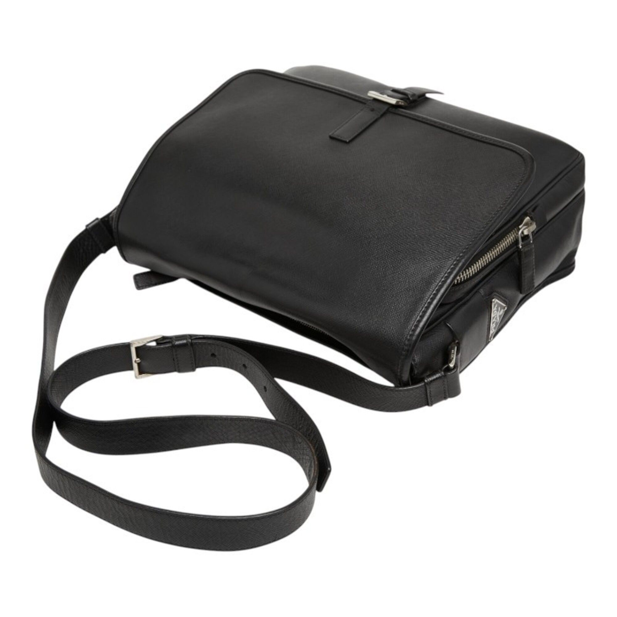 Leather Messenger Bag Shoulder Bag (Pre-Owned) - Prada - Modalova