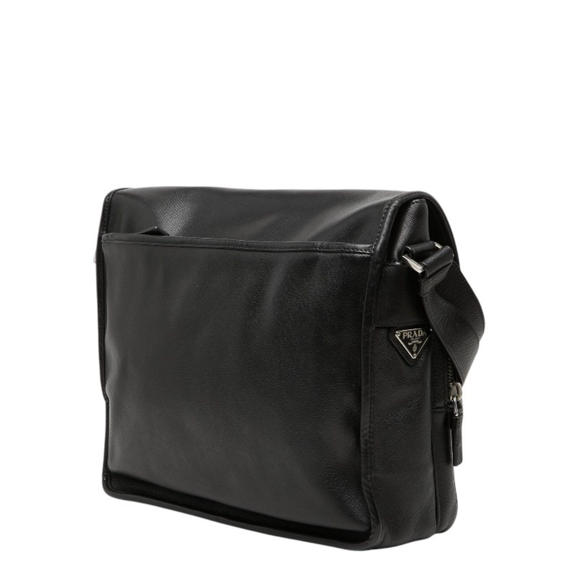 Leather Messenger Bag Shoulder Bag (Pre-Owned) - Prada - Modalova