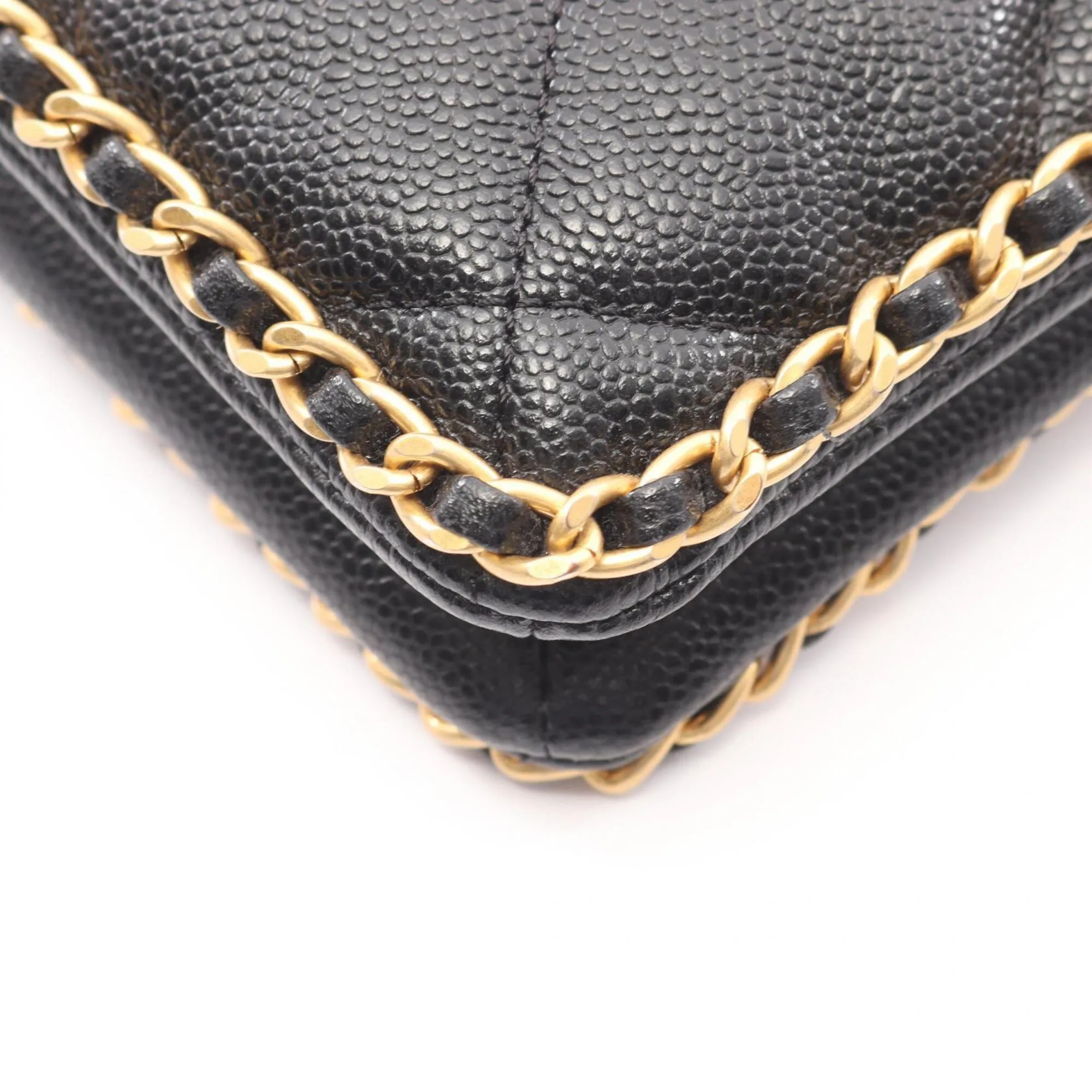 Grained Calfskin Handbag Shoulder Bag (Pre-Owned) - Chanel - Modalova
