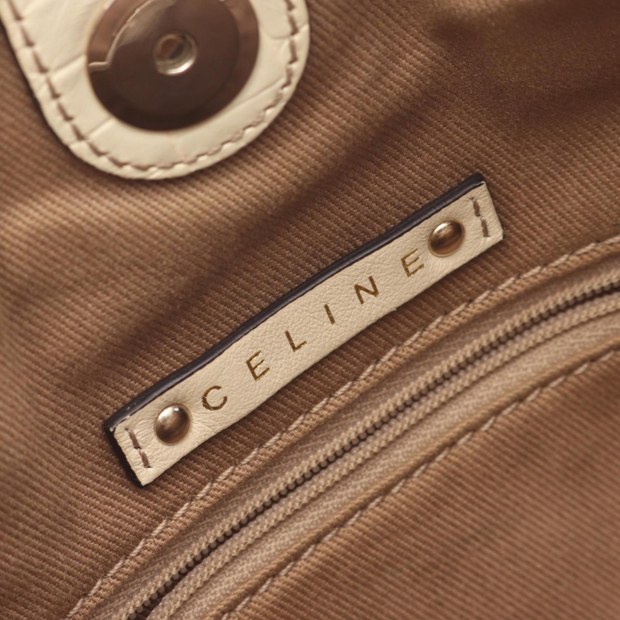 Canvas Leather Handbag Shoulder Bag (Pre-Owned) - Celine - Modalova