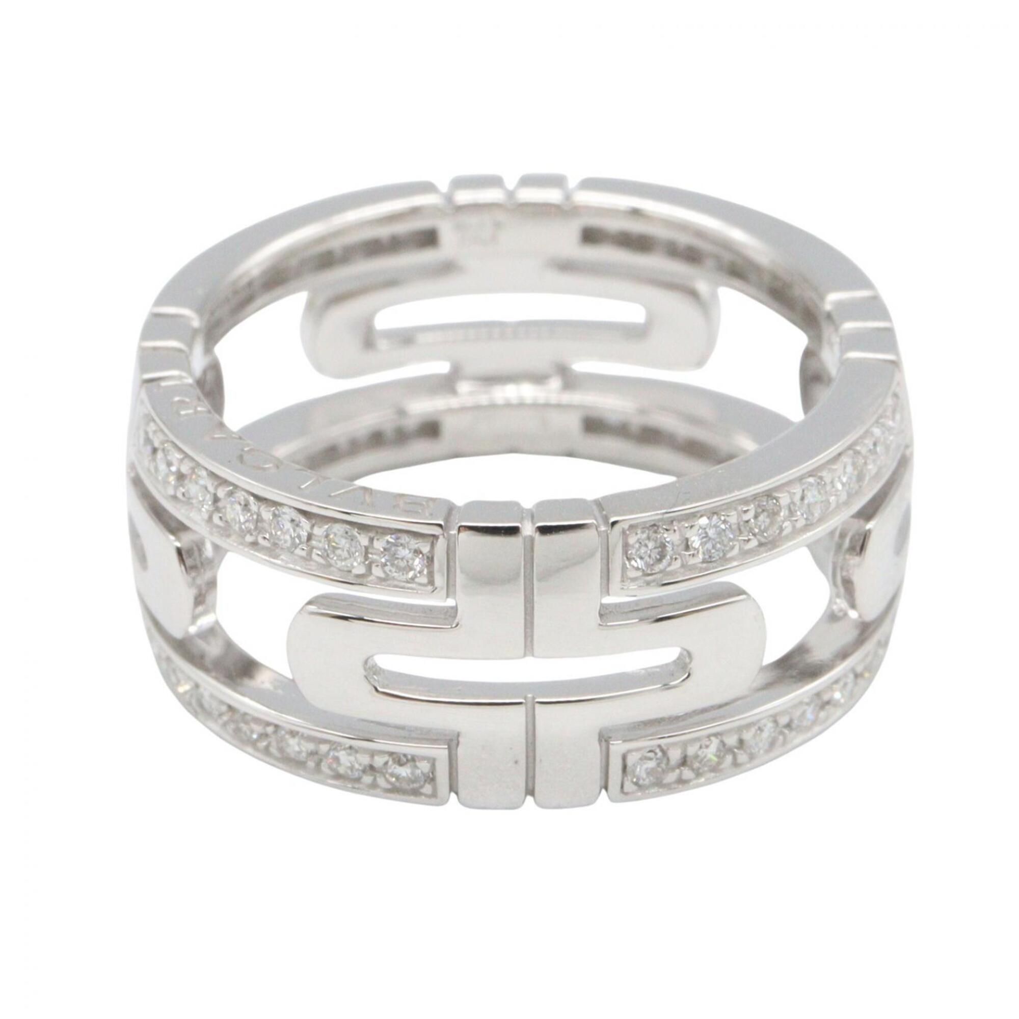 White Gold (18K) Band Ring (Pre-Owned) - Bvlgari - Modalova