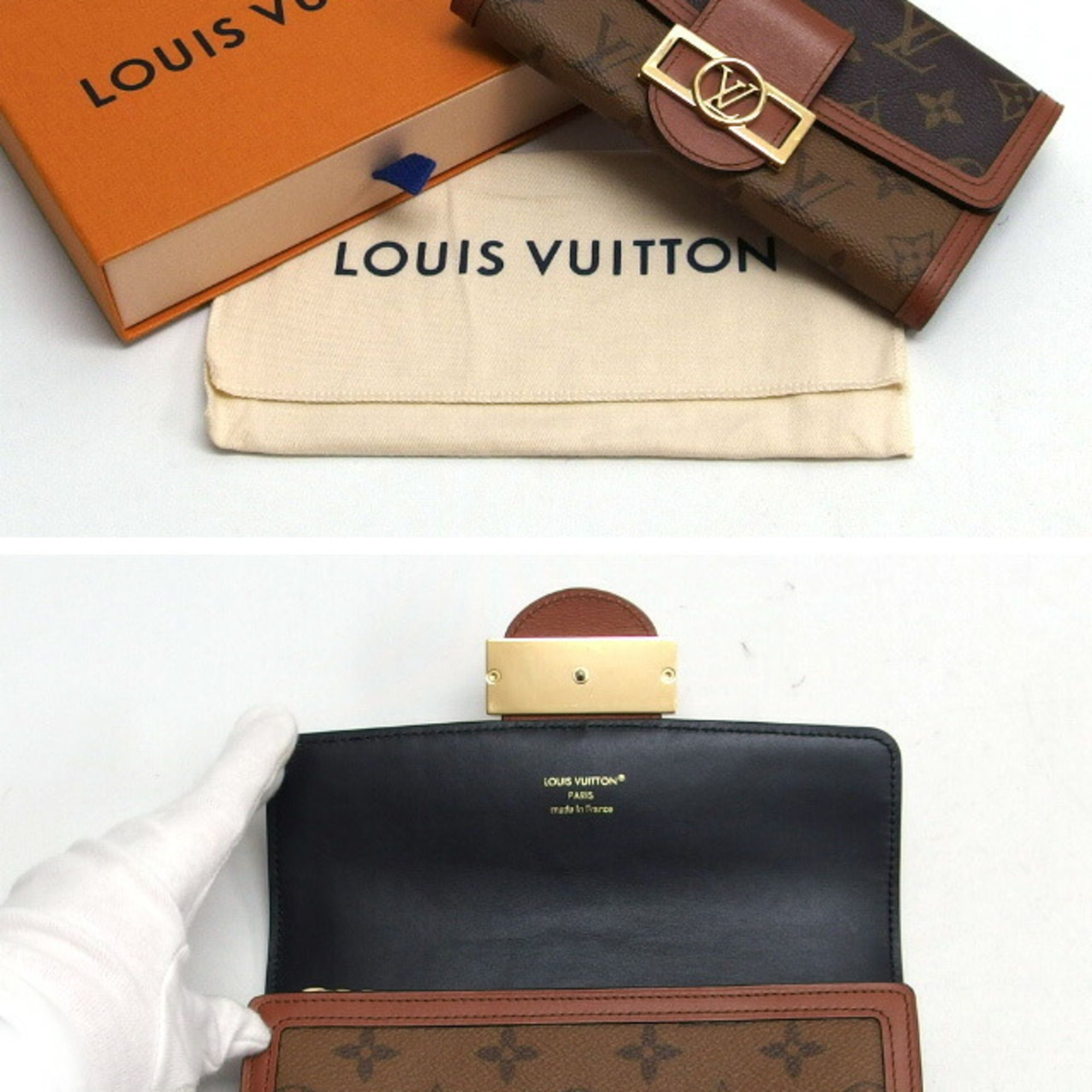 Monogram Reverse Canvas Leather Wallet (Bi-Fold) (Pre-Owned) - Louis Vuitton - Modalova