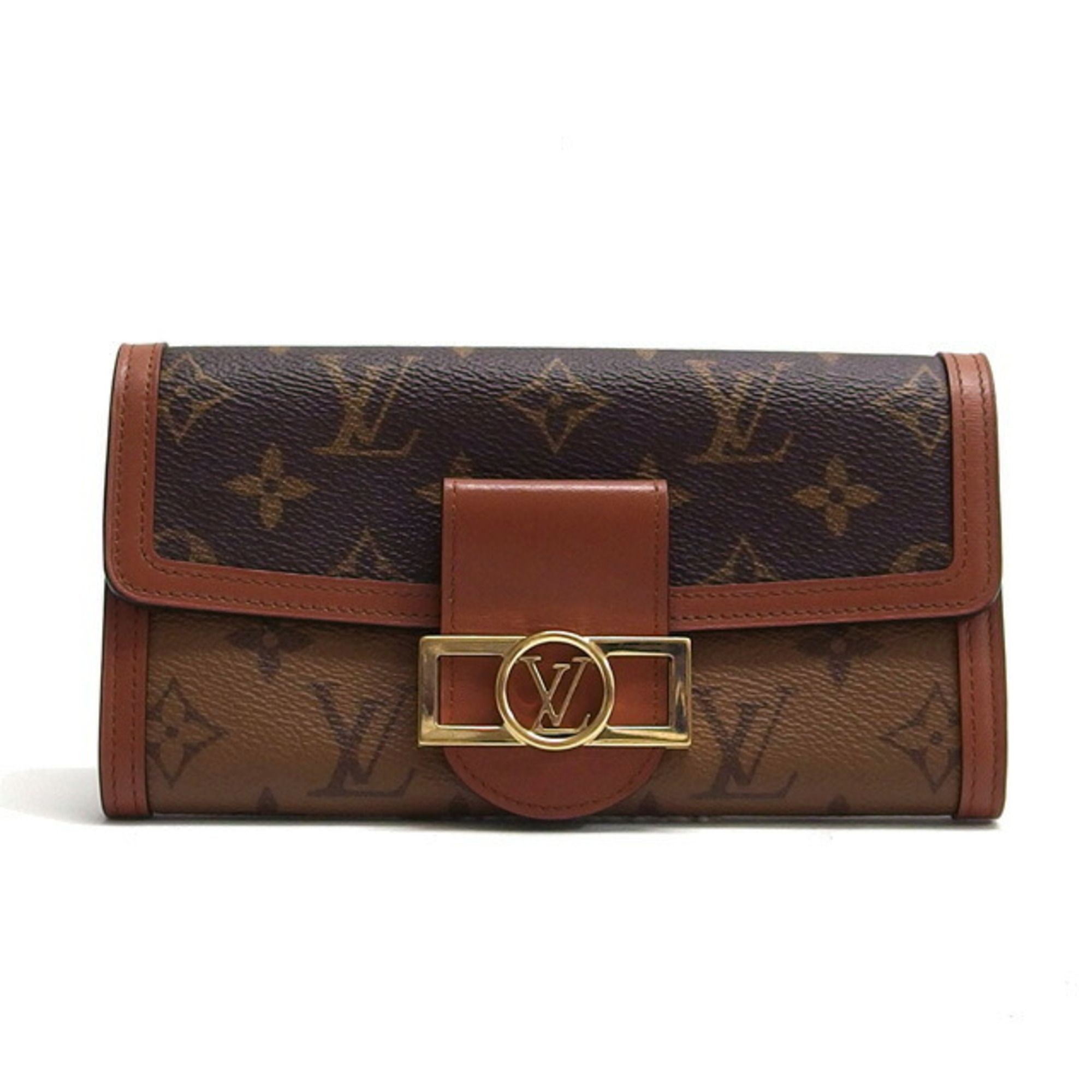 Monogram Reverse Canvas Leather Wallet (Bi-Fold) (Pre-Owned) - Louis Vuitton - Modalova