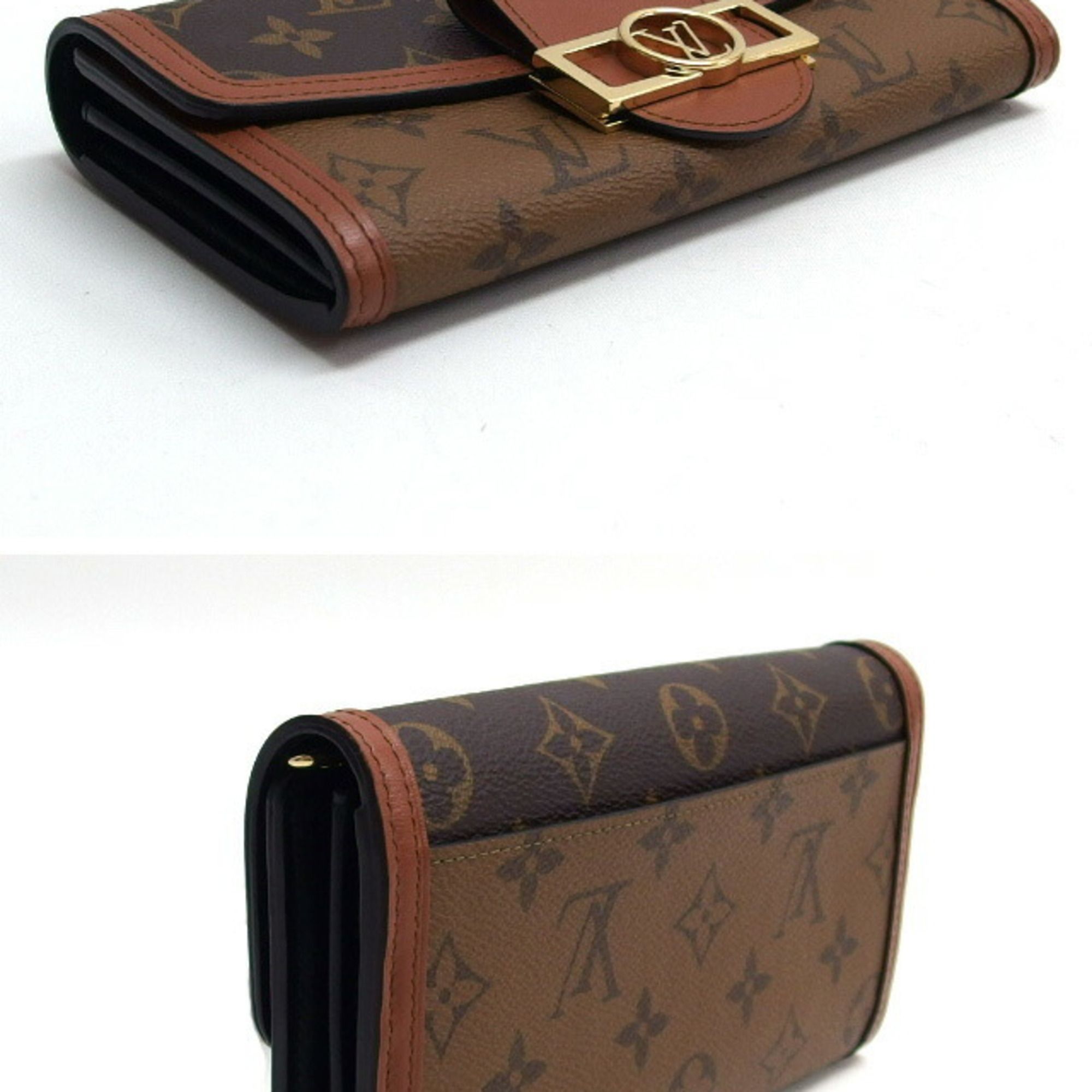 Monogram Reverse Canvas Leather Wallet (Bi-Fold) (Pre-Owned) - Louis Vuitton - Modalova