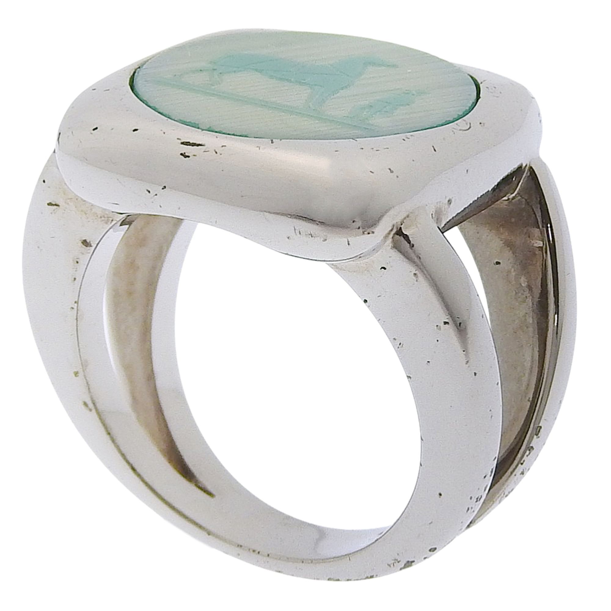 Silver 925 Band Ring (Pre-Owned) - Hermes - Modalova