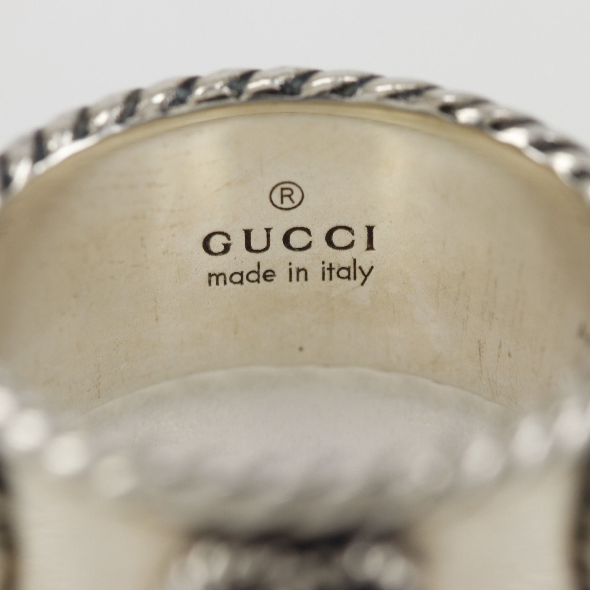 Silver 925 Band Ring (Pre-Owned) - Gucci - Modalova