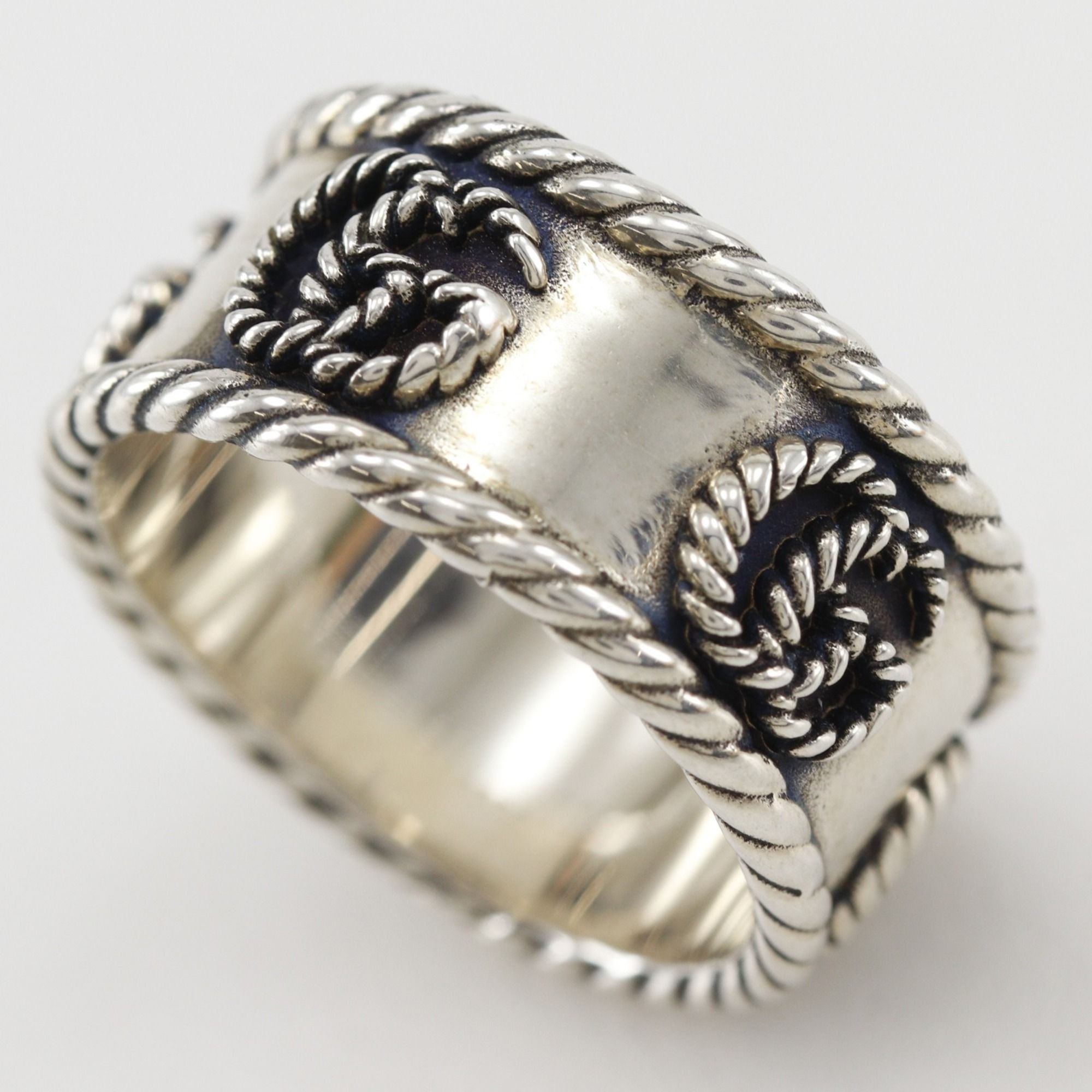 Silver 925 Band Ring (Pre-Owned) - Gucci - Modalova