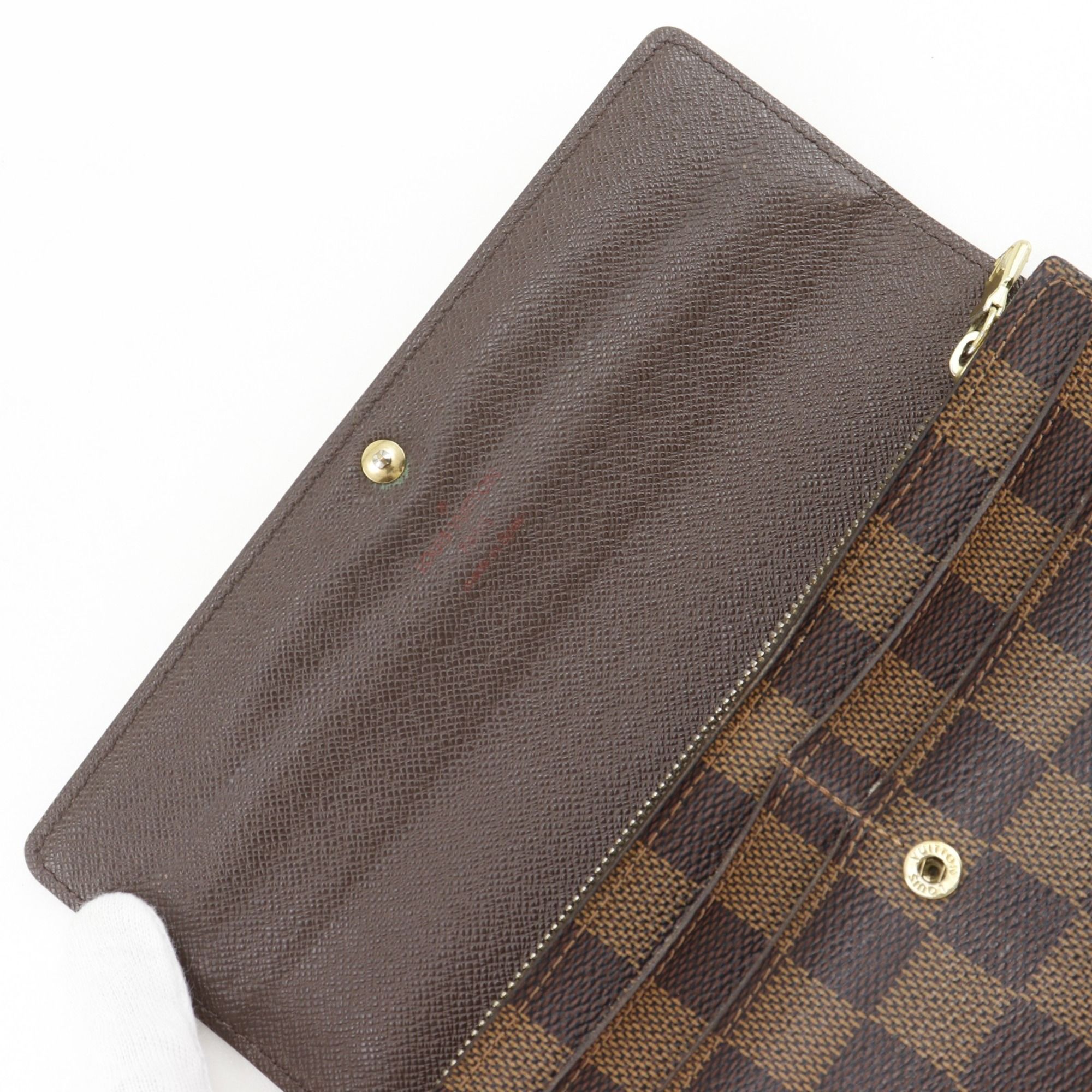 Damier Canvas Long Wallet (Bi-Fold) (Pre-Owned) - Louis Vuitton - Modalova