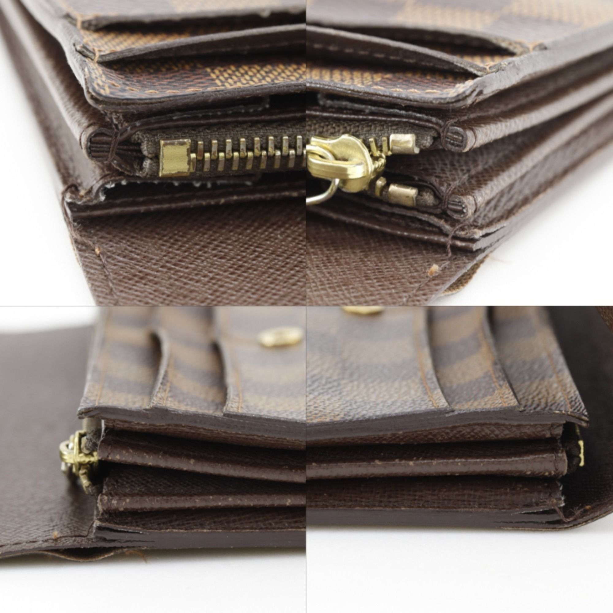 Damier Canvas Long Wallet (Bi-Fold) (Pre-Owned) - Louis Vuitton - Modalova