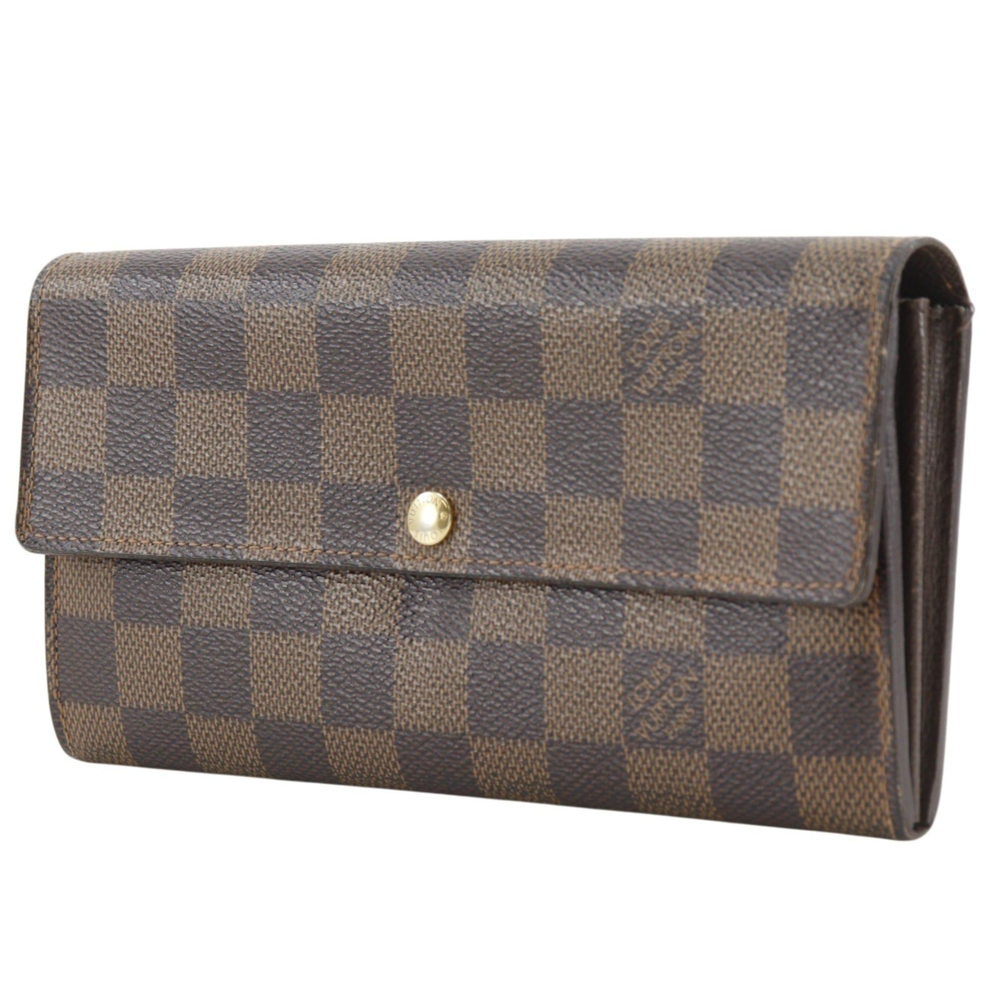 Damier Canvas Long Wallet (Bi-Fold) (Pre-Owned) - Louis Vuitton - Modalova