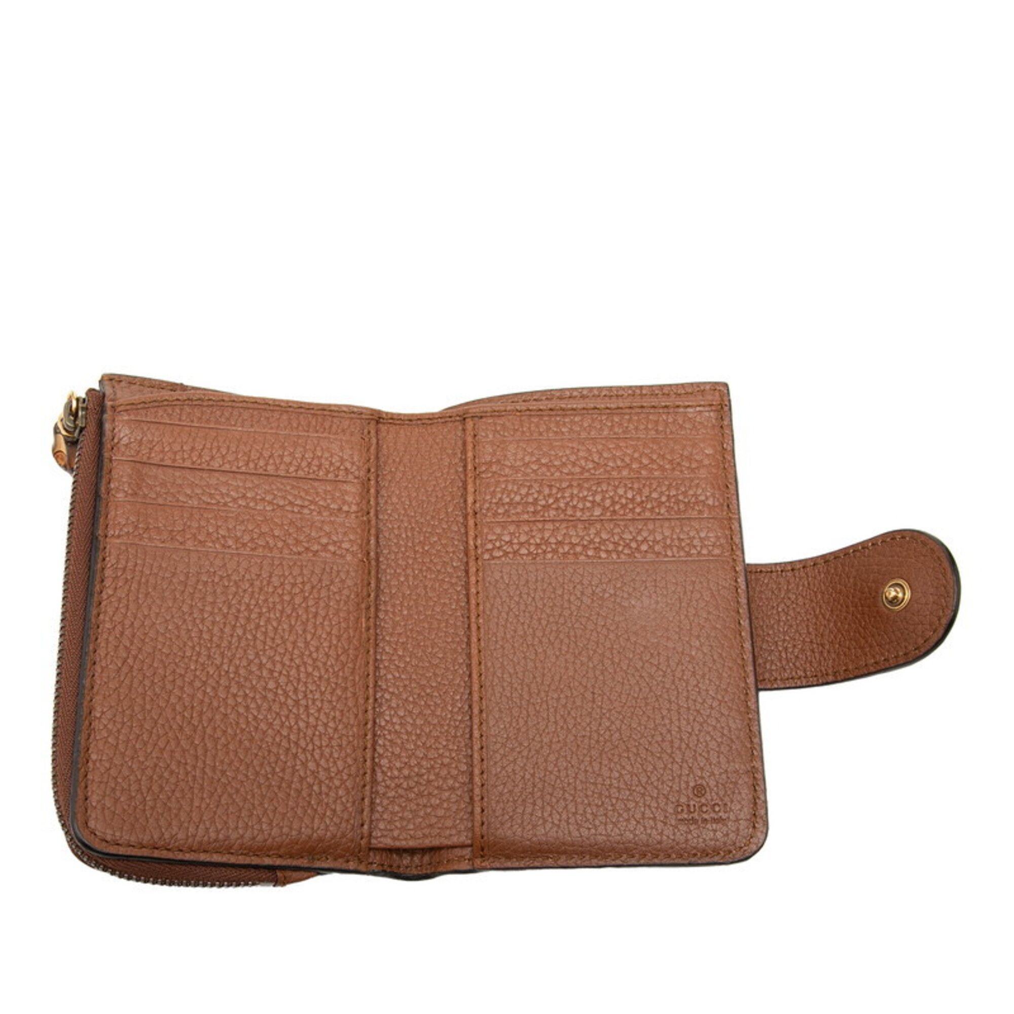 Bamboo Leather Wallet (Bi-Fold) (Pre-Owned) - Gucci - Modalova