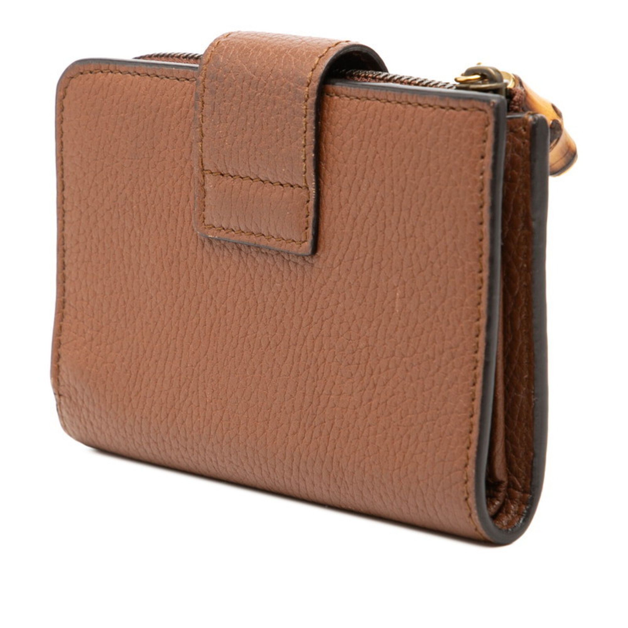 Bamboo Leather Wallet (Bi-Fold) (Pre-Owned) - Gucci - Modalova