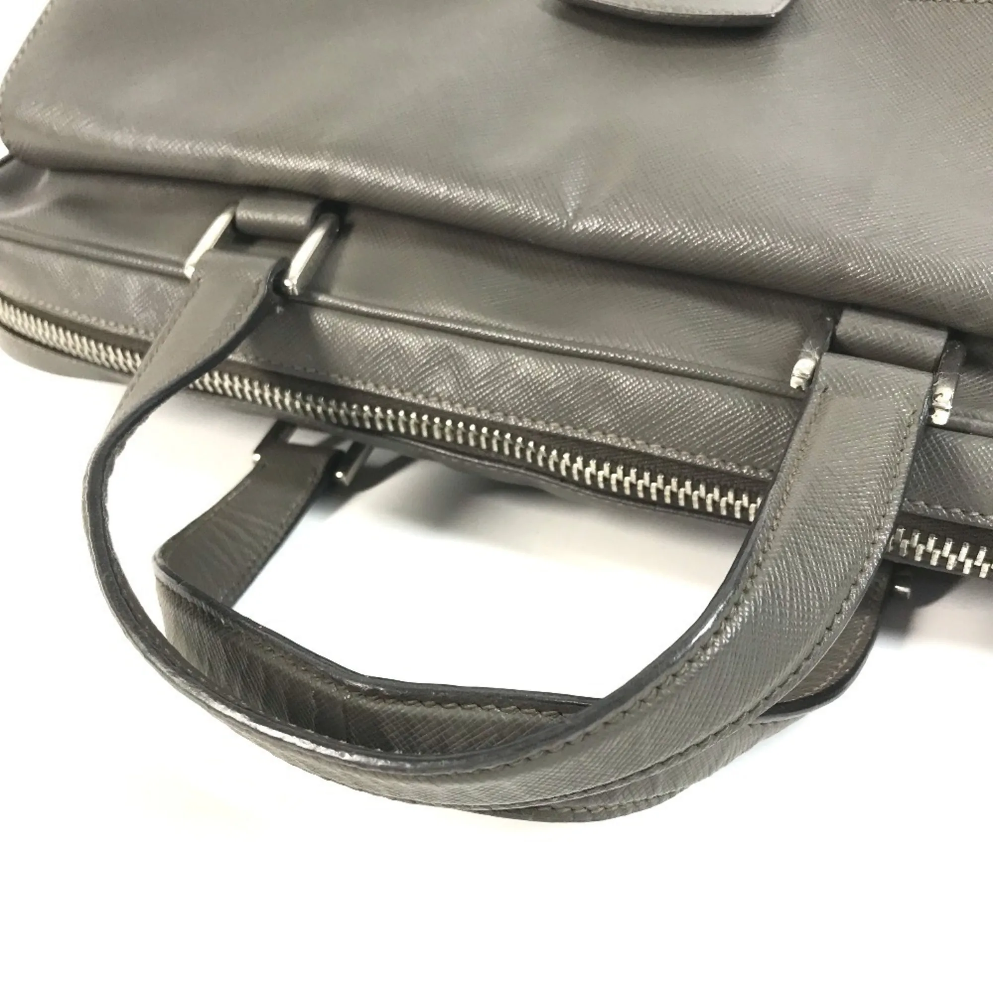 Leather Briefcase Handbag Tote Bag (Pre-Owned) - Prada - Modalova