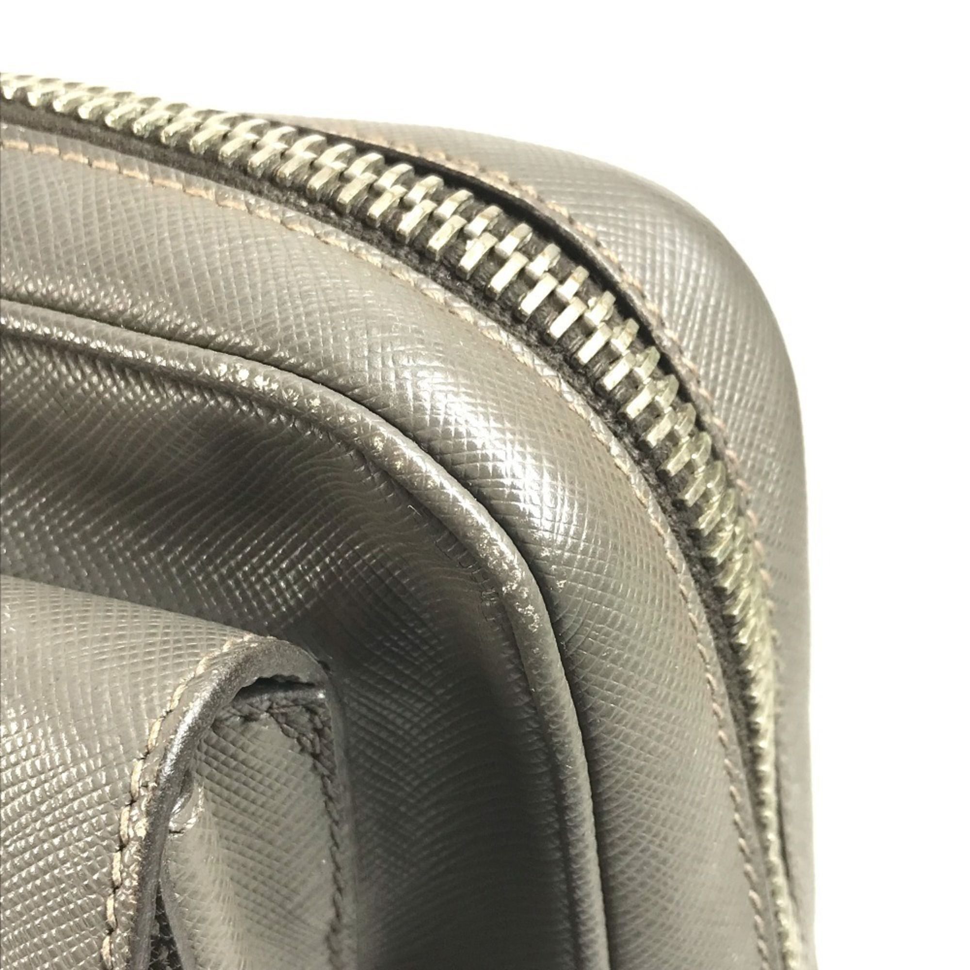Leather Briefcase Handbag Tote Bag (Pre-Owned) - Prada - Modalova