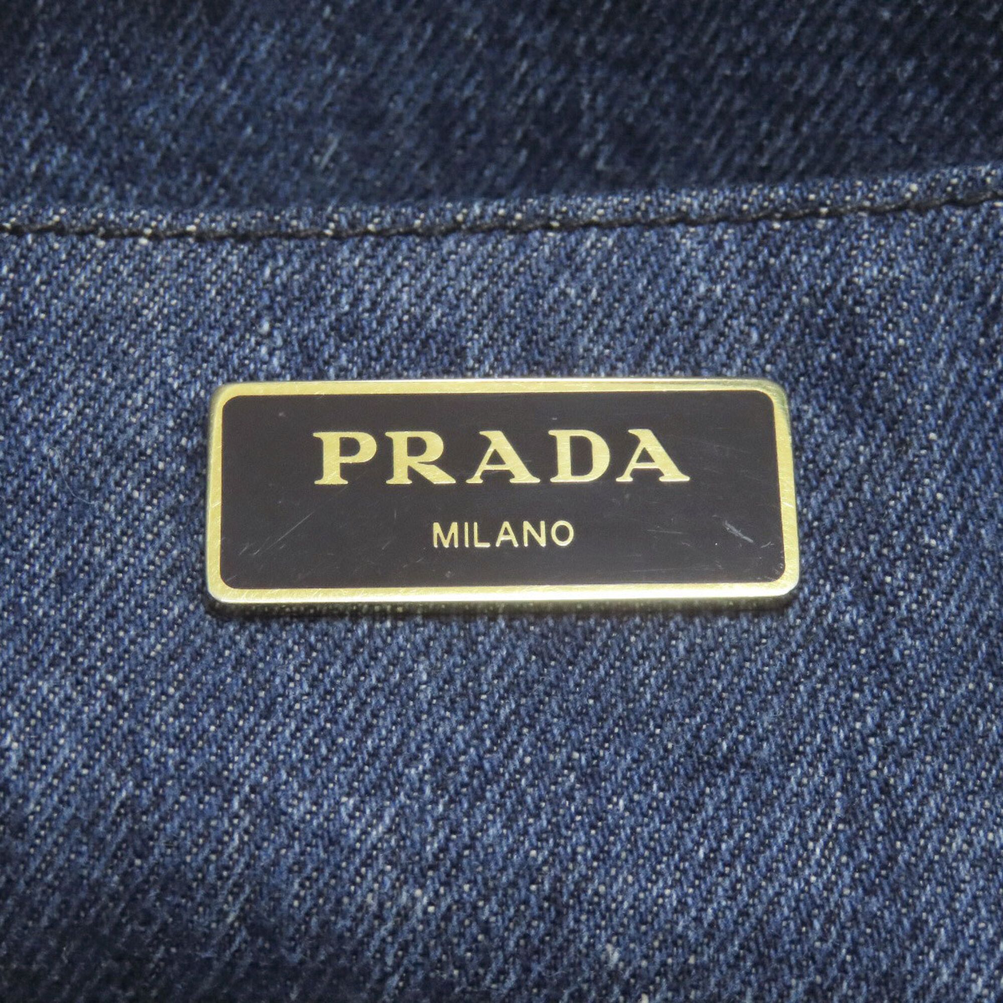 Denim Handbag (Pre-Owned) - Prada - Modalova
