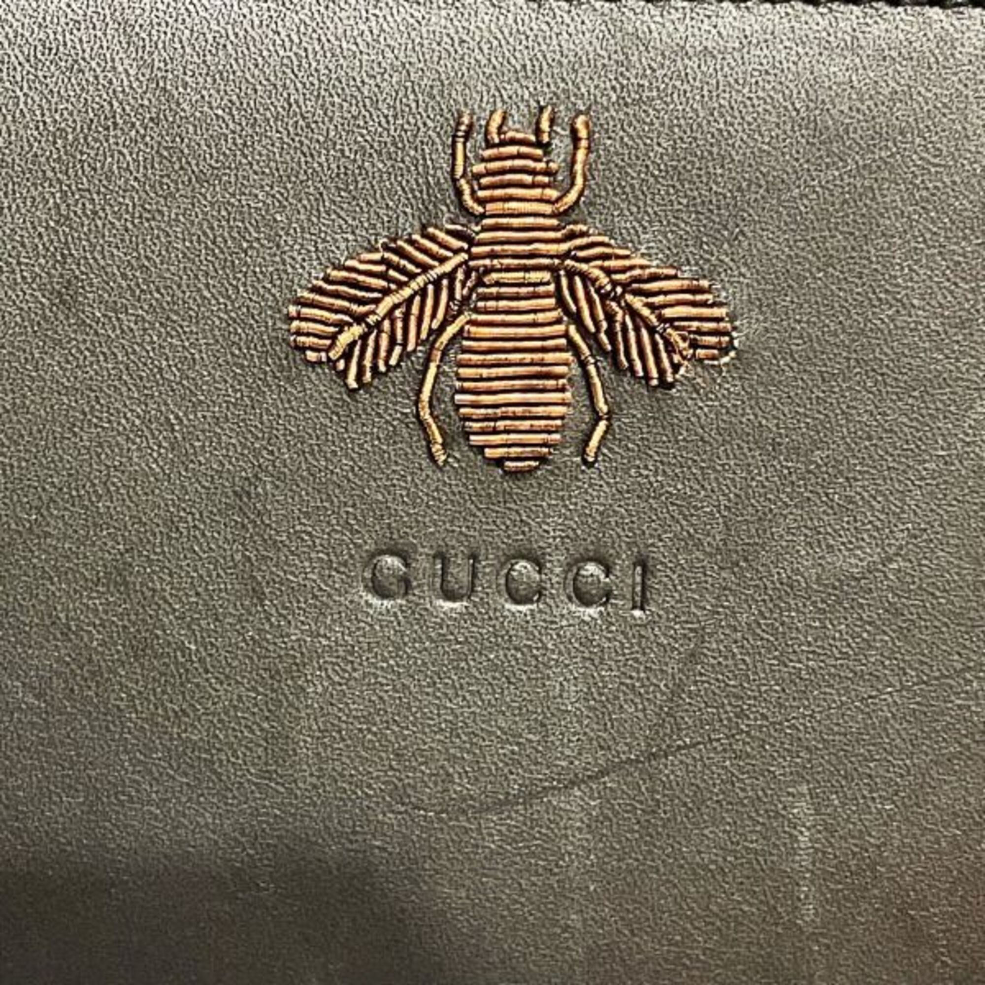 Leather Long Wallet (Bi-Fold) (Pre-Owned) - Gucci - Modalova