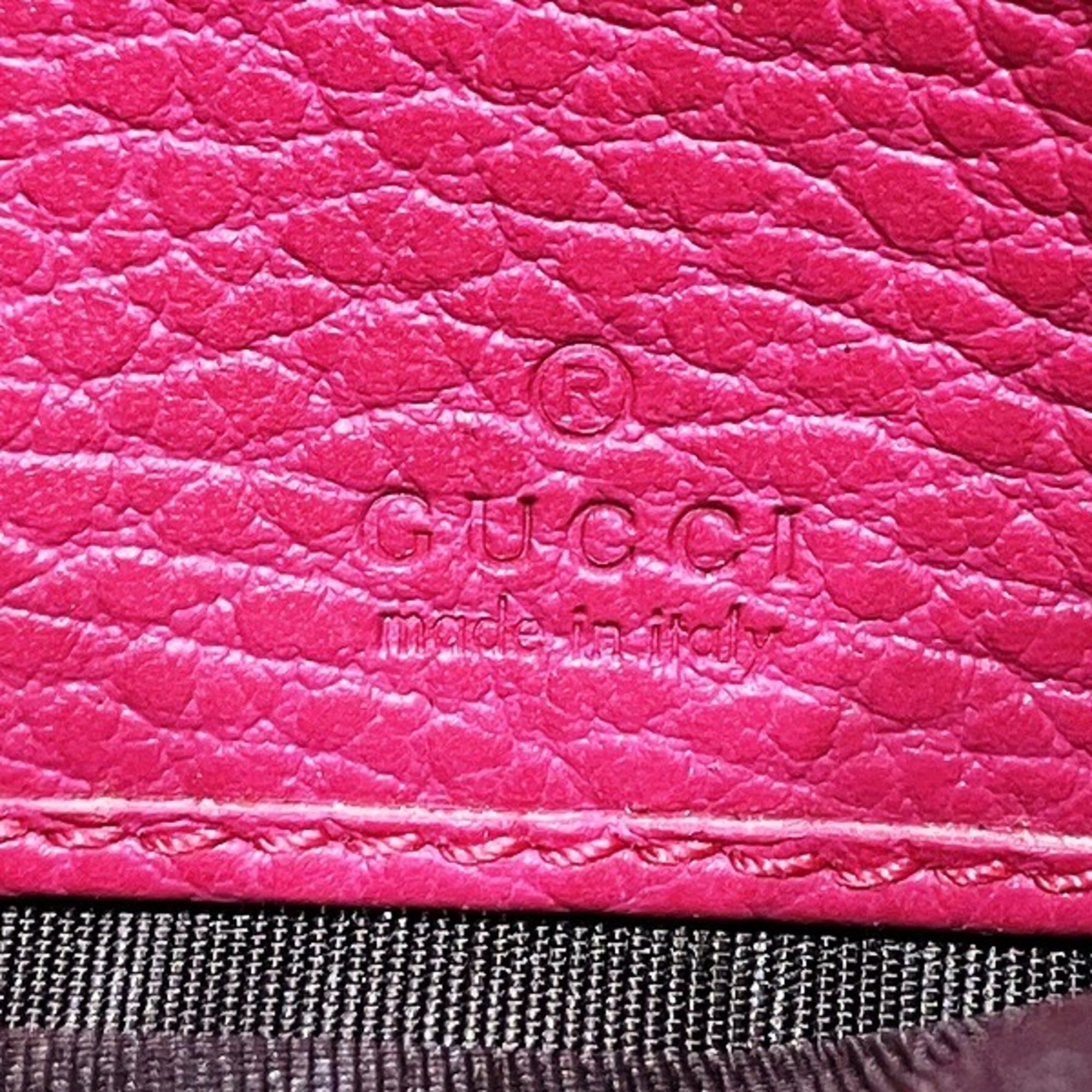 Leather Long Wallet (Bi-Fold) (Pre-Owned) - Gucci - Modalova