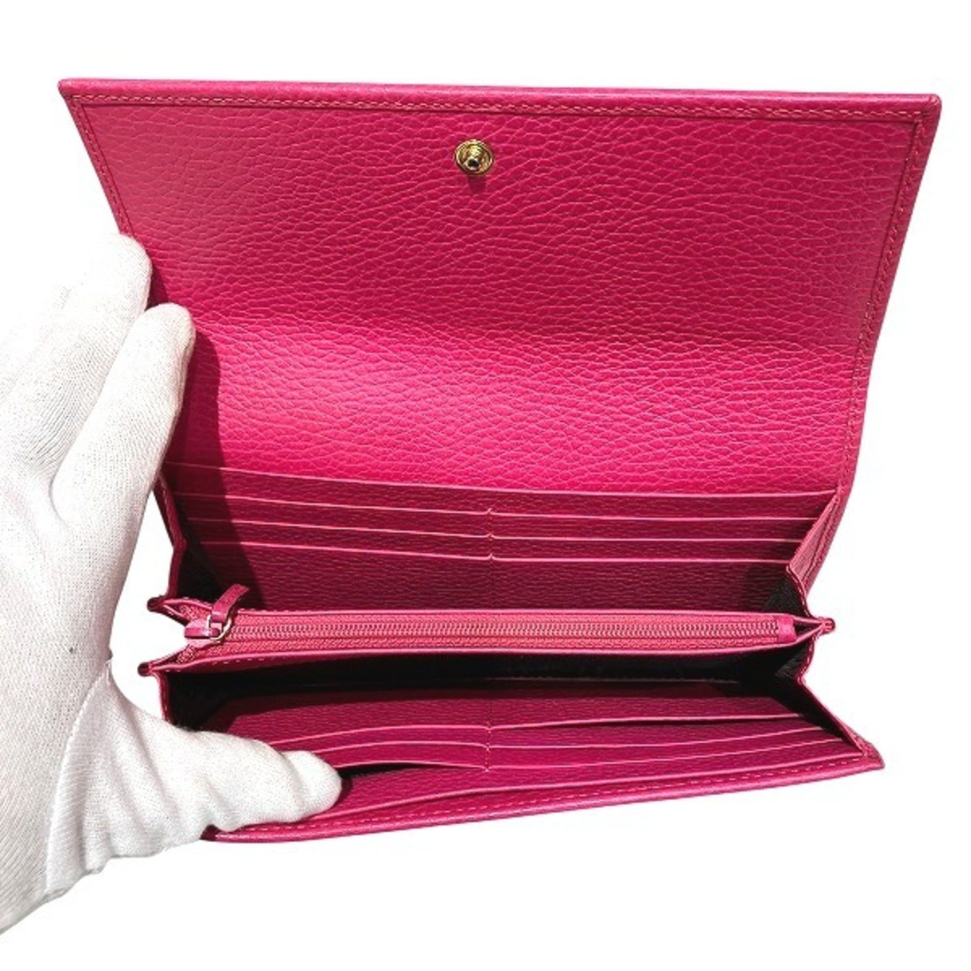 Leather Long Wallet (Bi-Fold) (Pre-Owned) - Gucci - Modalova