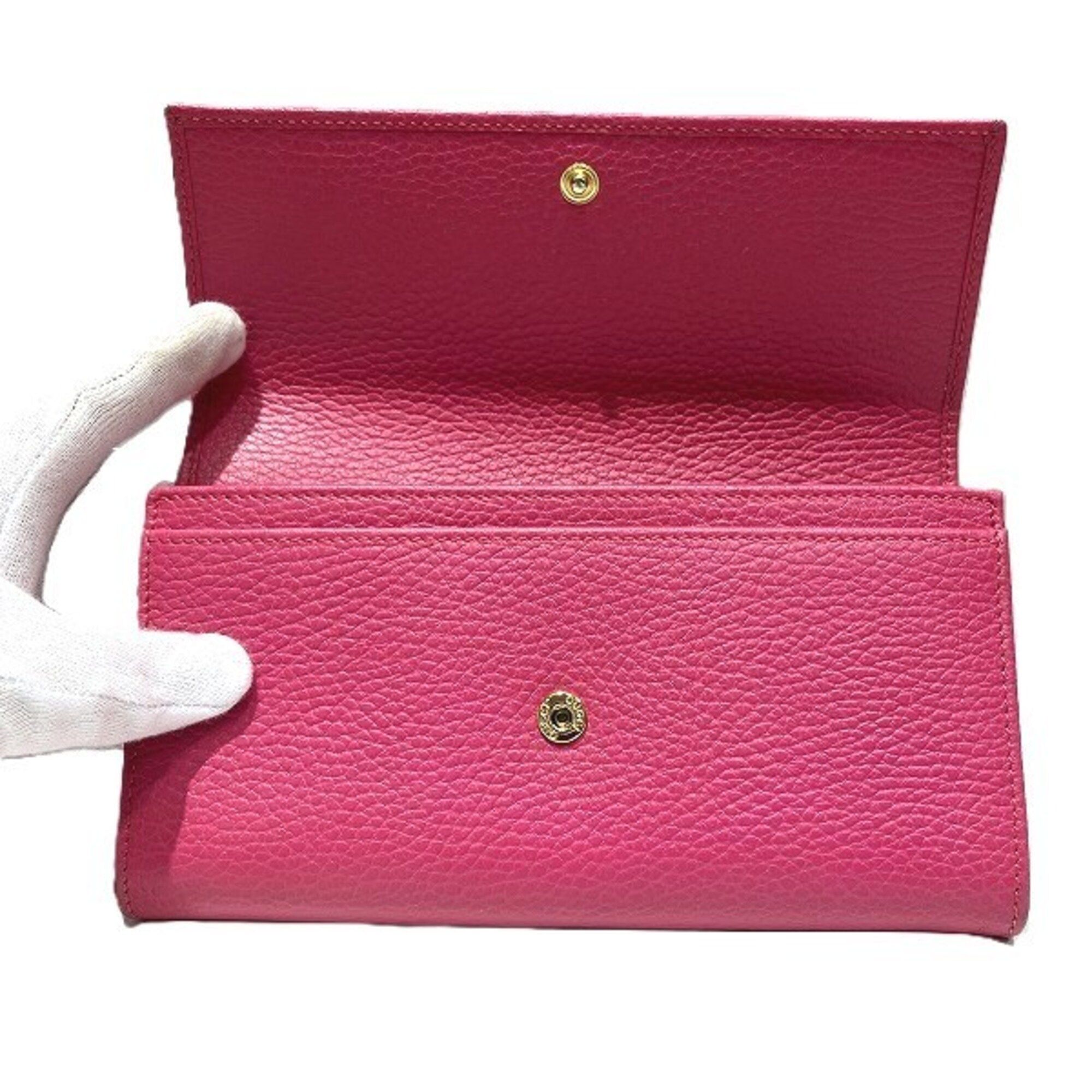 Leather Long Wallet (Bi-Fold) (Pre-Owned) - Gucci - Modalova