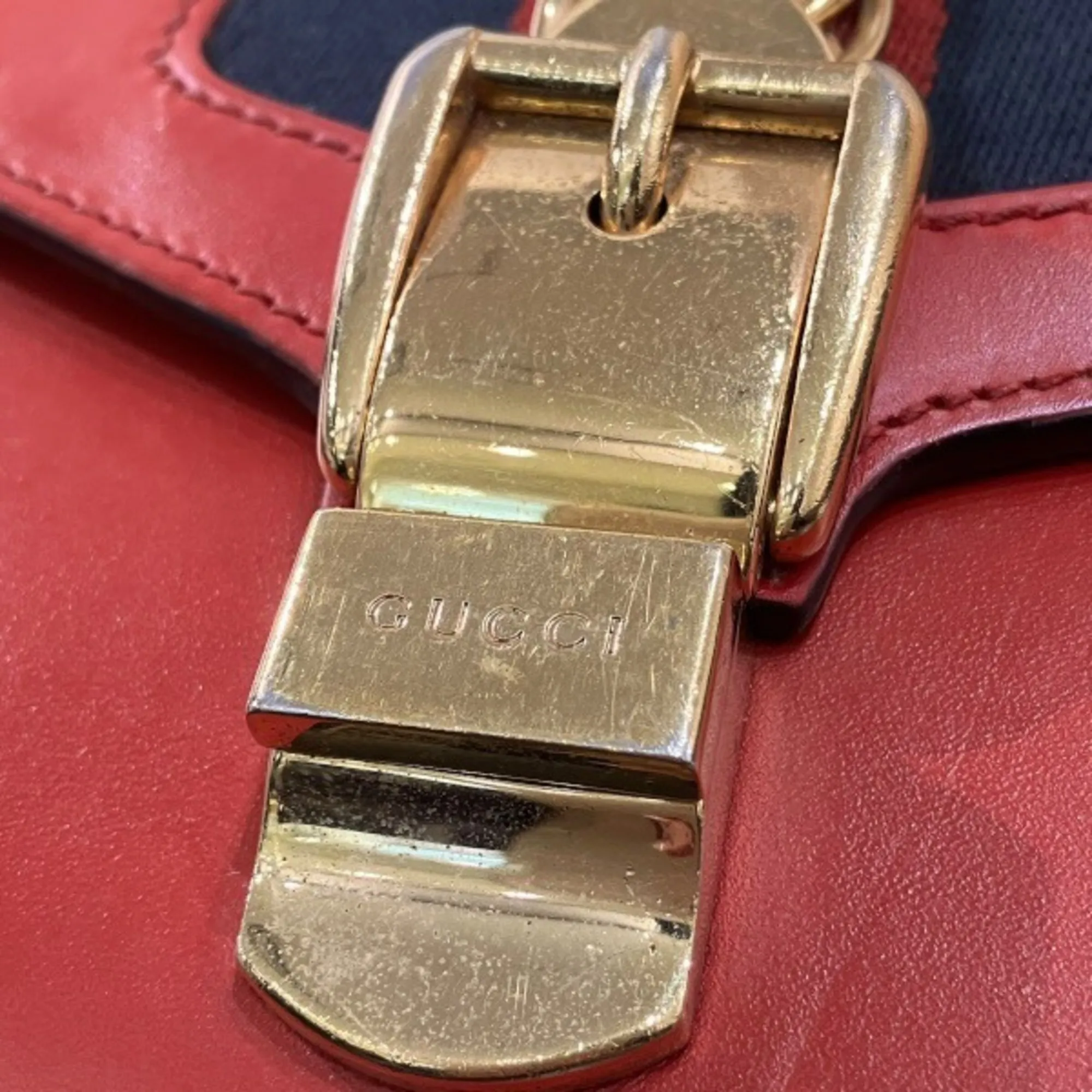 Sherry Line Leather Handbag Shoulder Bag (Pre-Owned) - Gucci - Modalova