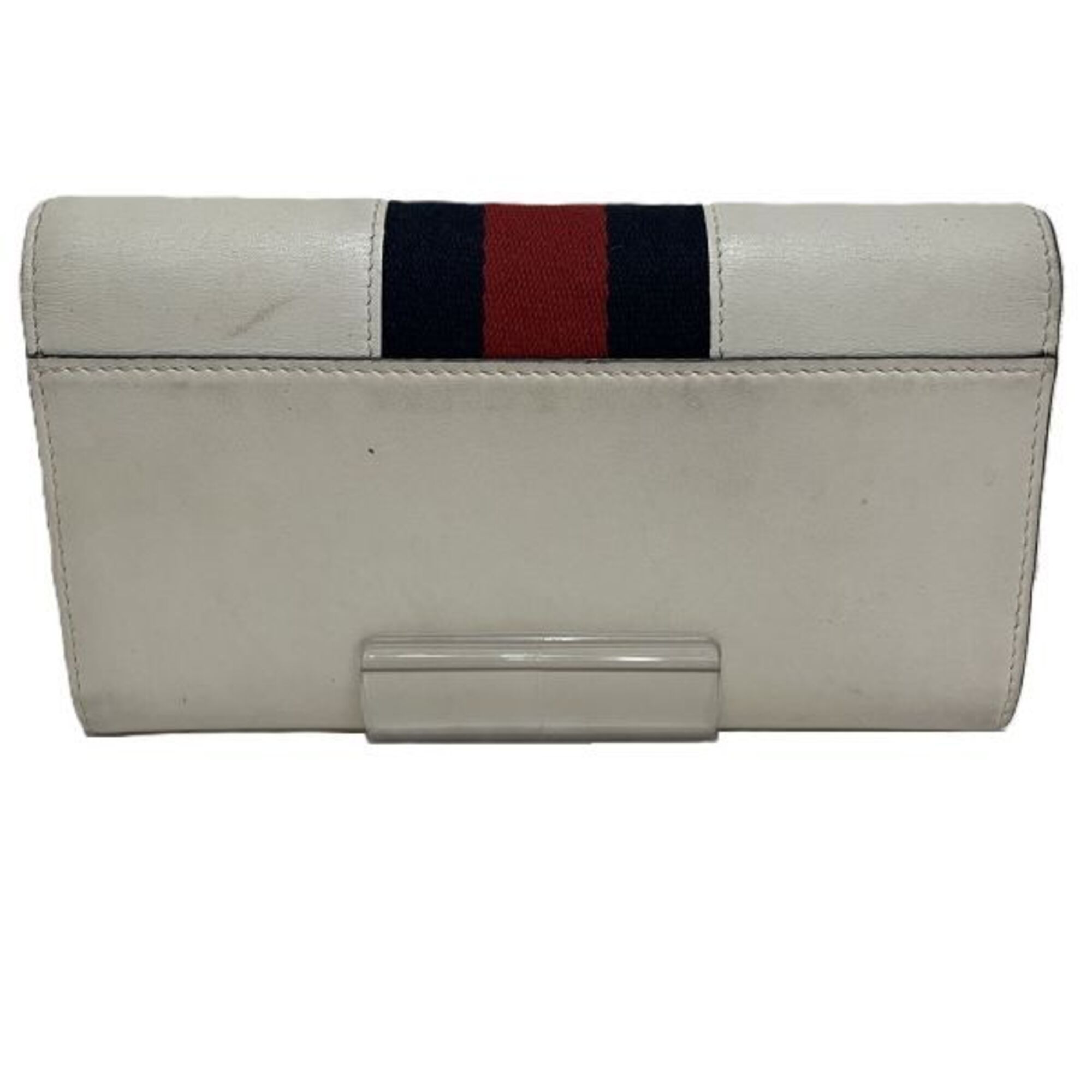 Canvas Leather Long Wallet (Bi-Fold) (Pre-Owned) - Gucci - Modalova