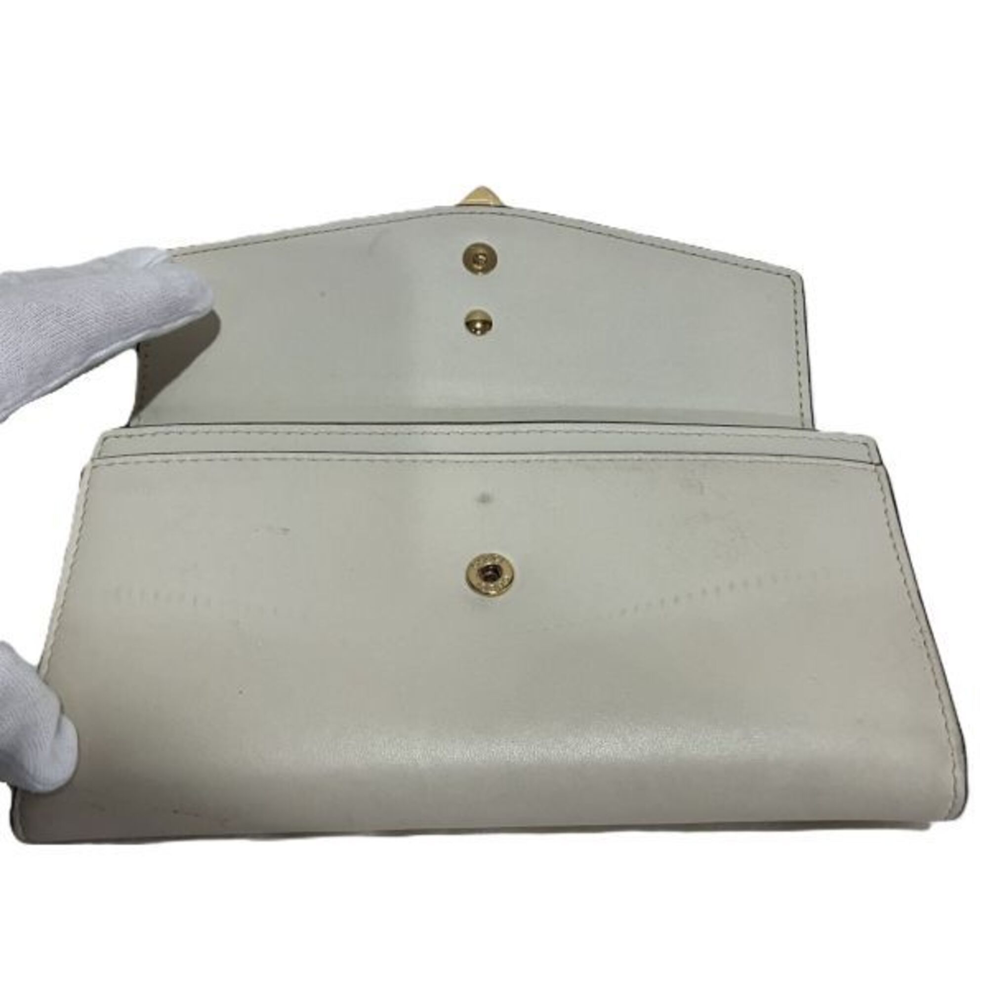Canvas Leather Long Wallet (Bi-Fold) (Pre-Owned) - Gucci - Modalova