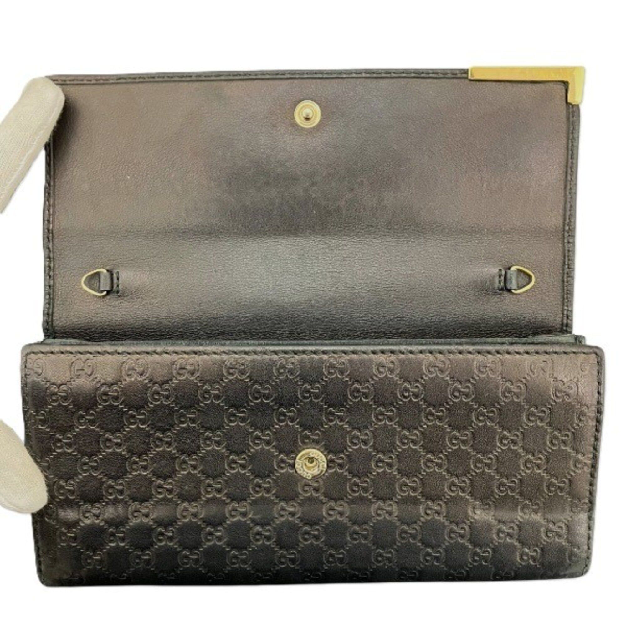 Leather Chain/Shoulder Wallet (Pre-Owned) - Gucci - Modalova