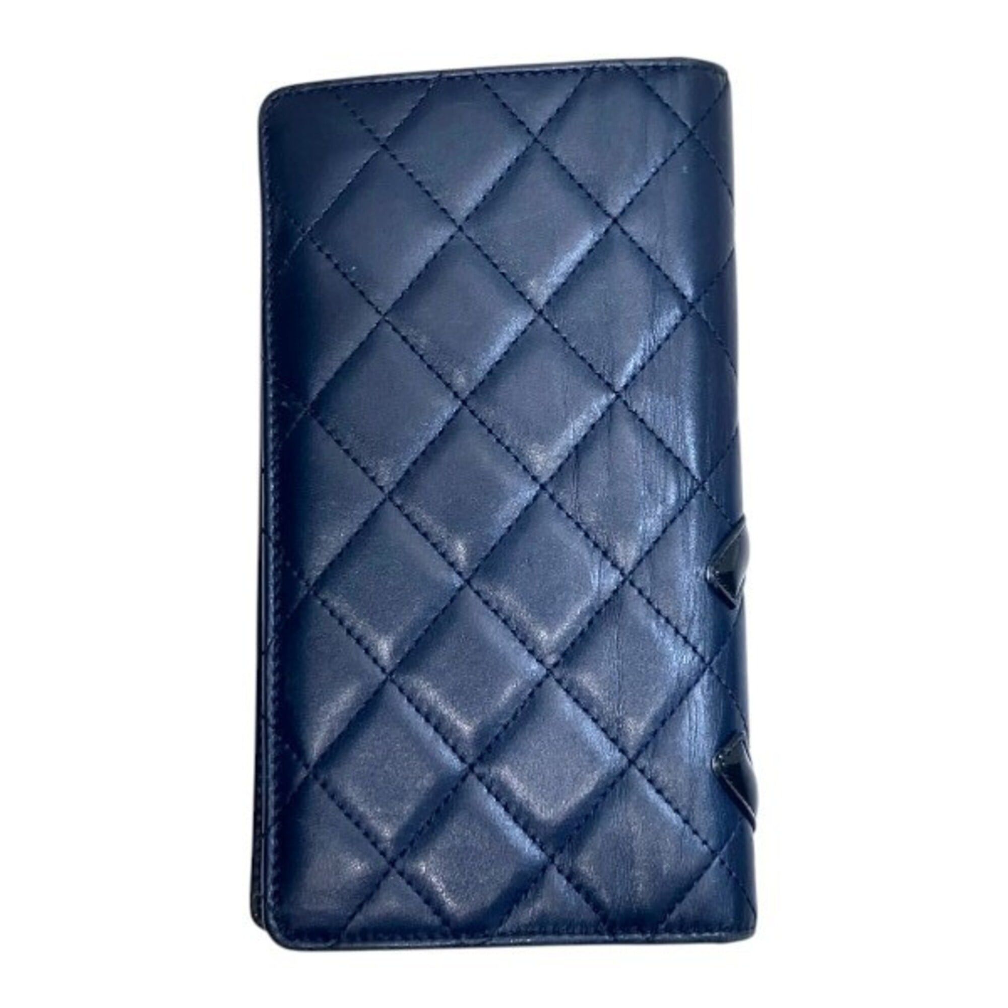 Leather Long Wallet (Bi-Fold) (Pre-Owned) - Chanel - Modalova