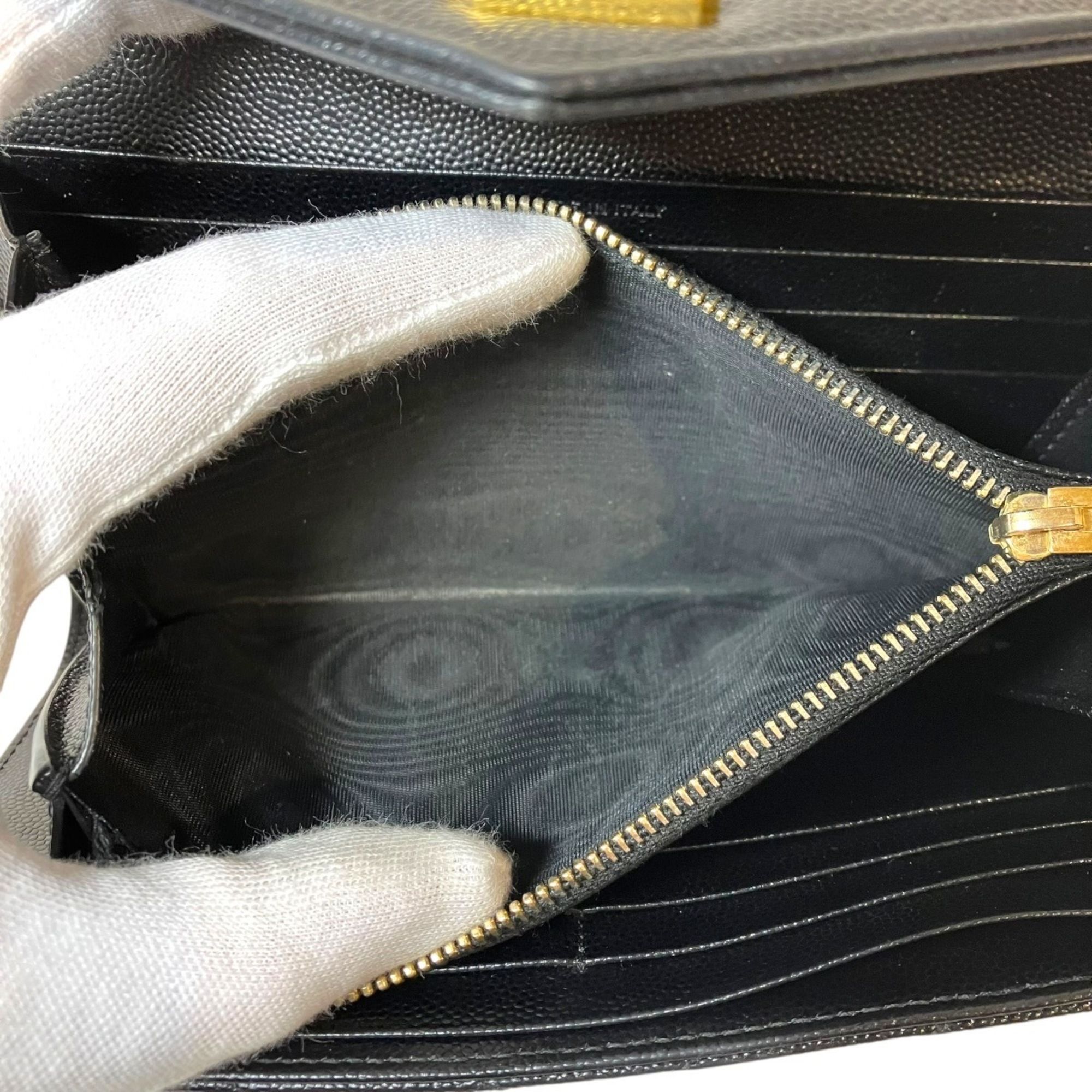 Leather Long Wallet (Bi-Fold) (Pre-Owned) - Saint Laurent - Modalova