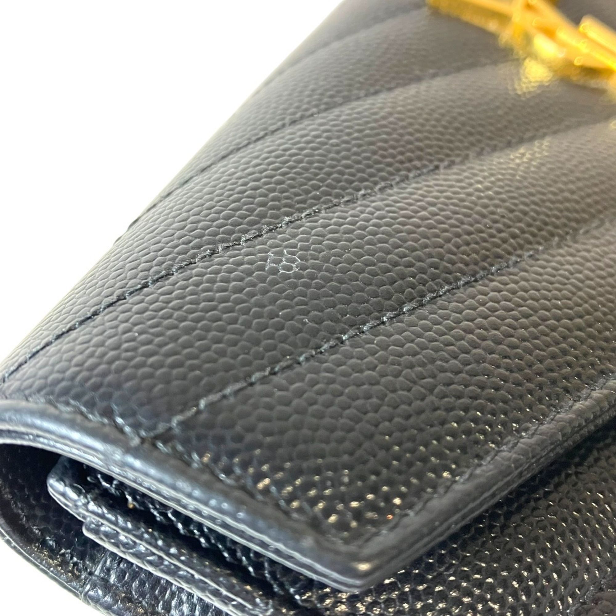 Leather Long Wallet (Bi-Fold) (Pre-Owned) - Saint Laurent - Modalova