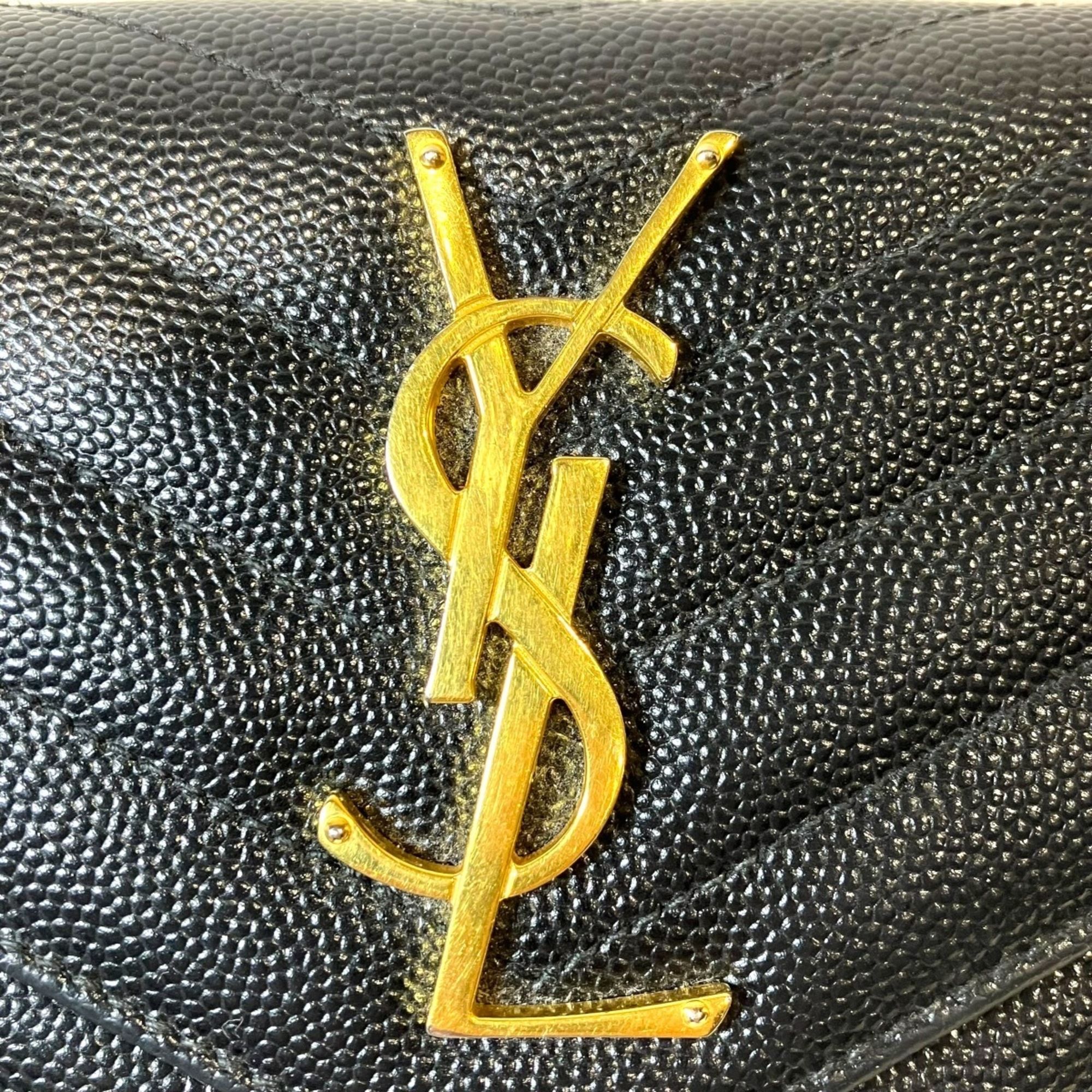 Leather Long Wallet (Bi-Fold) (Pre-Owned) - Saint Laurent - Modalova