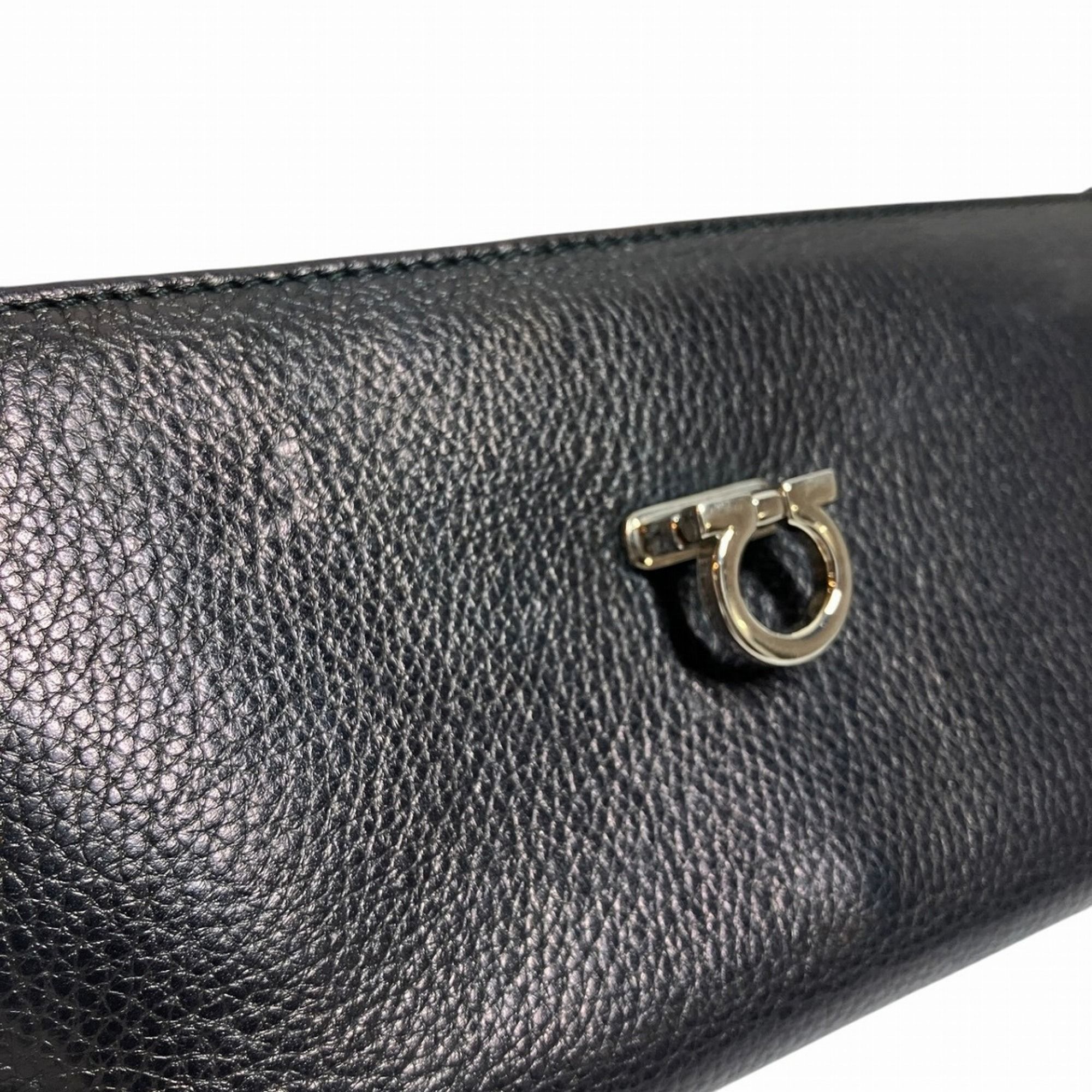 Leather Long Wallet (Bi-Fold) (Pre-Owned) - Salvatore Ferragamo - Modalova