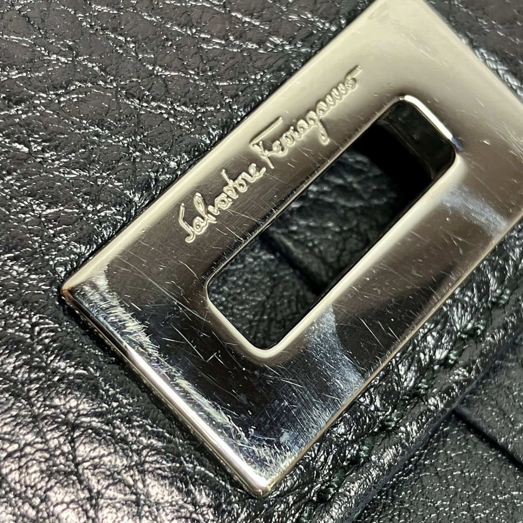 Leather Long Wallet (Bi-Fold) (Pre-Owned) - Salvatore Ferragamo - Modalova