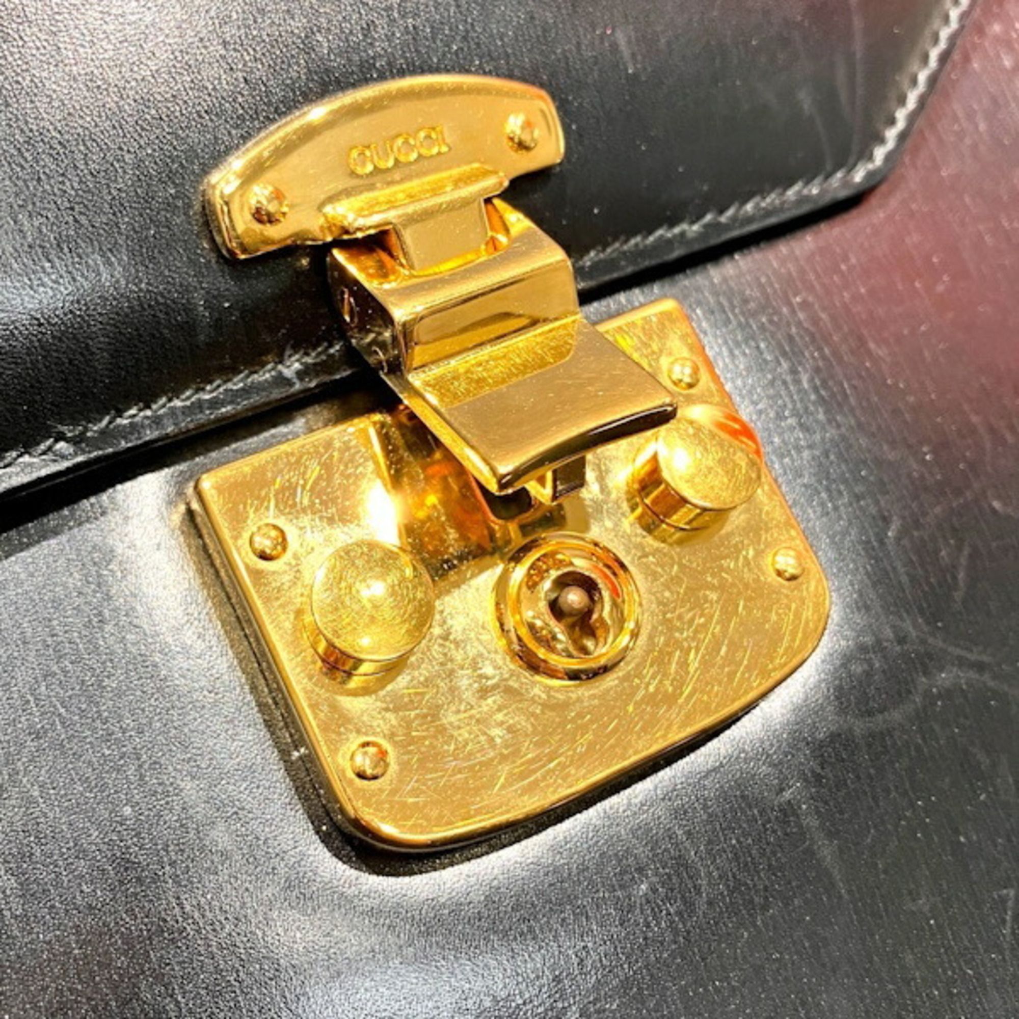 Leather Handbag (Pre-Owned) - Gucci - Modalova