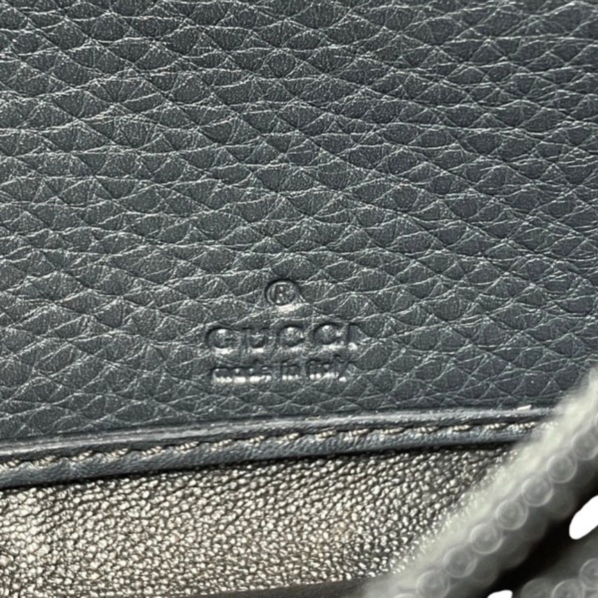 Leather Long Wallet (Bi-Fold) (Pre-Owned) - Gucci - Modalova