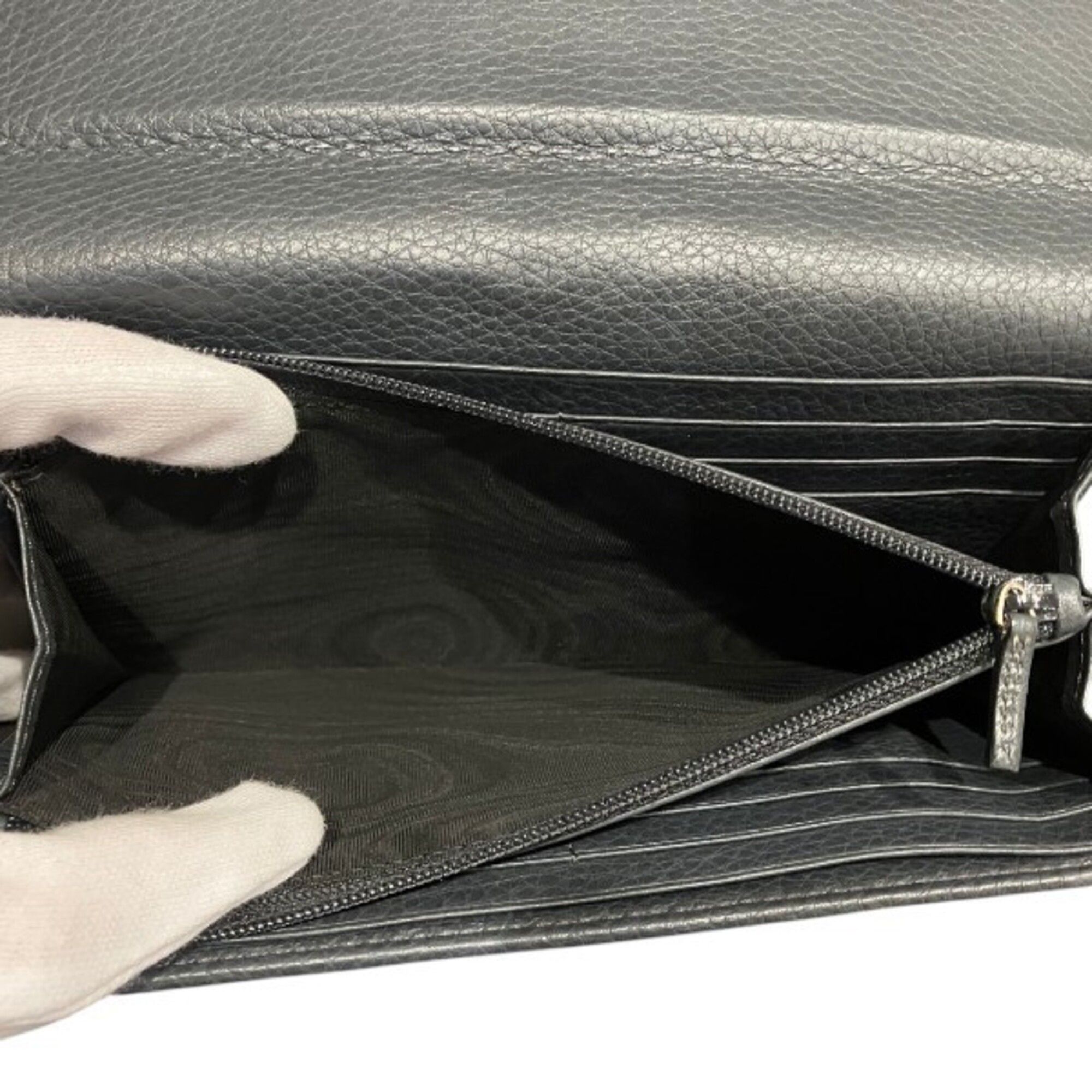 Leather Long Wallet (Bi-Fold) (Pre-Owned) - Gucci - Modalova