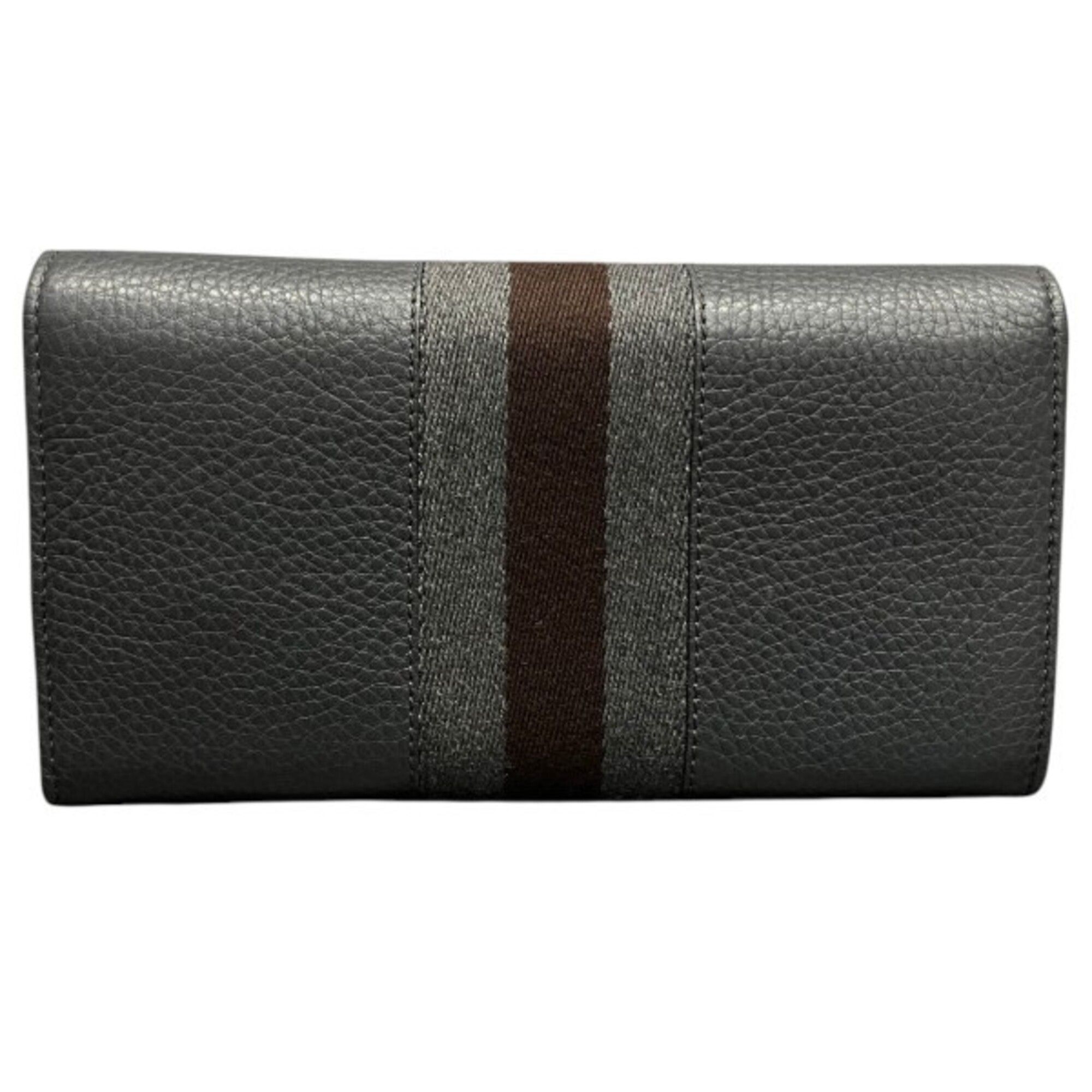 Leather Long Wallet (Bi-Fold) (Pre-Owned) - Gucci - Modalova