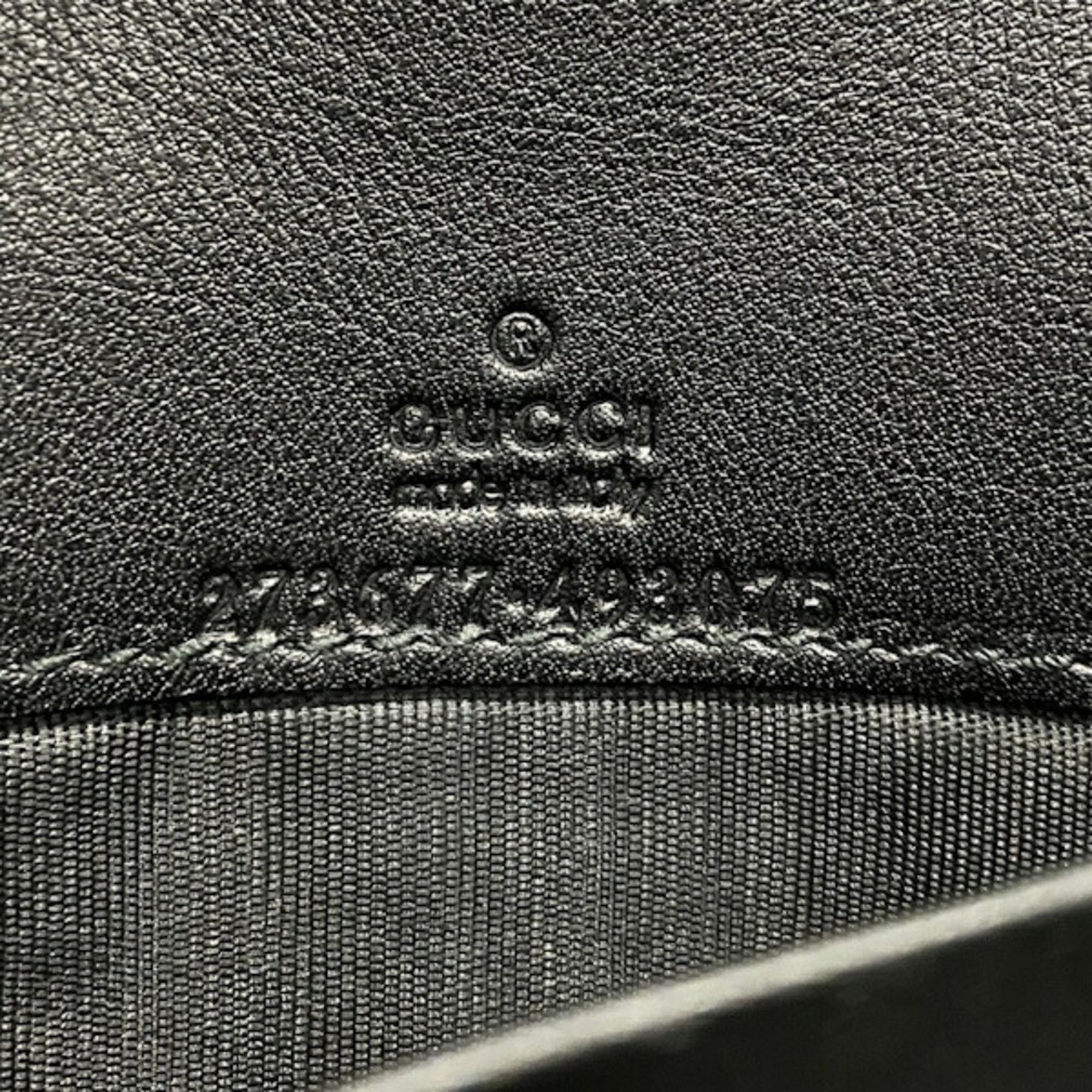 Leather Canvas Long Wallet (Bi-Fold) (Pre-Owned) - Gucci - Modalova