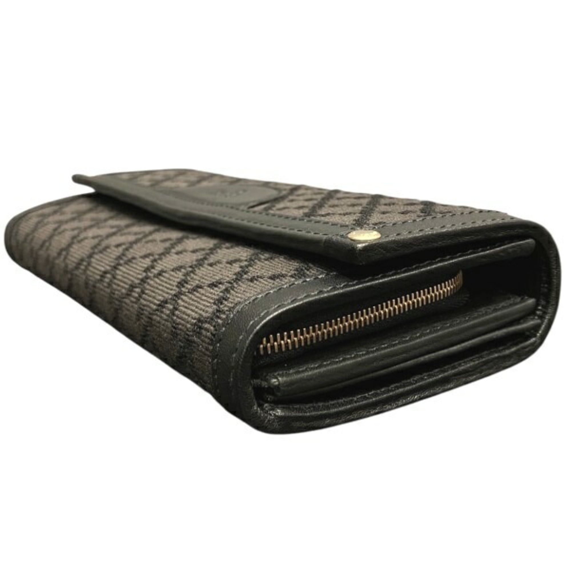 Leather Canvas Long Wallet (Bi-Fold) (Pre-Owned) - Gucci - Modalova