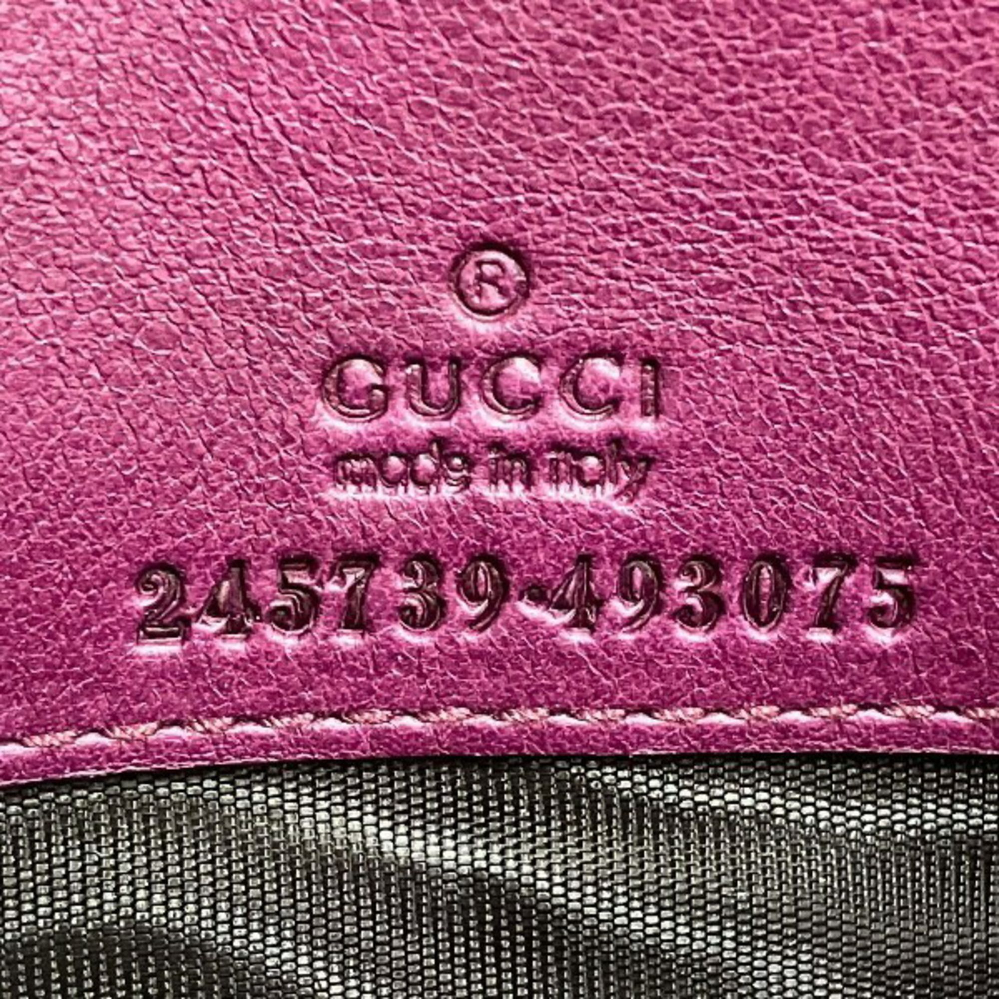 Leather Long Wallet (Bi-Fold) (Pre-Owned) - Gucci - Modalova