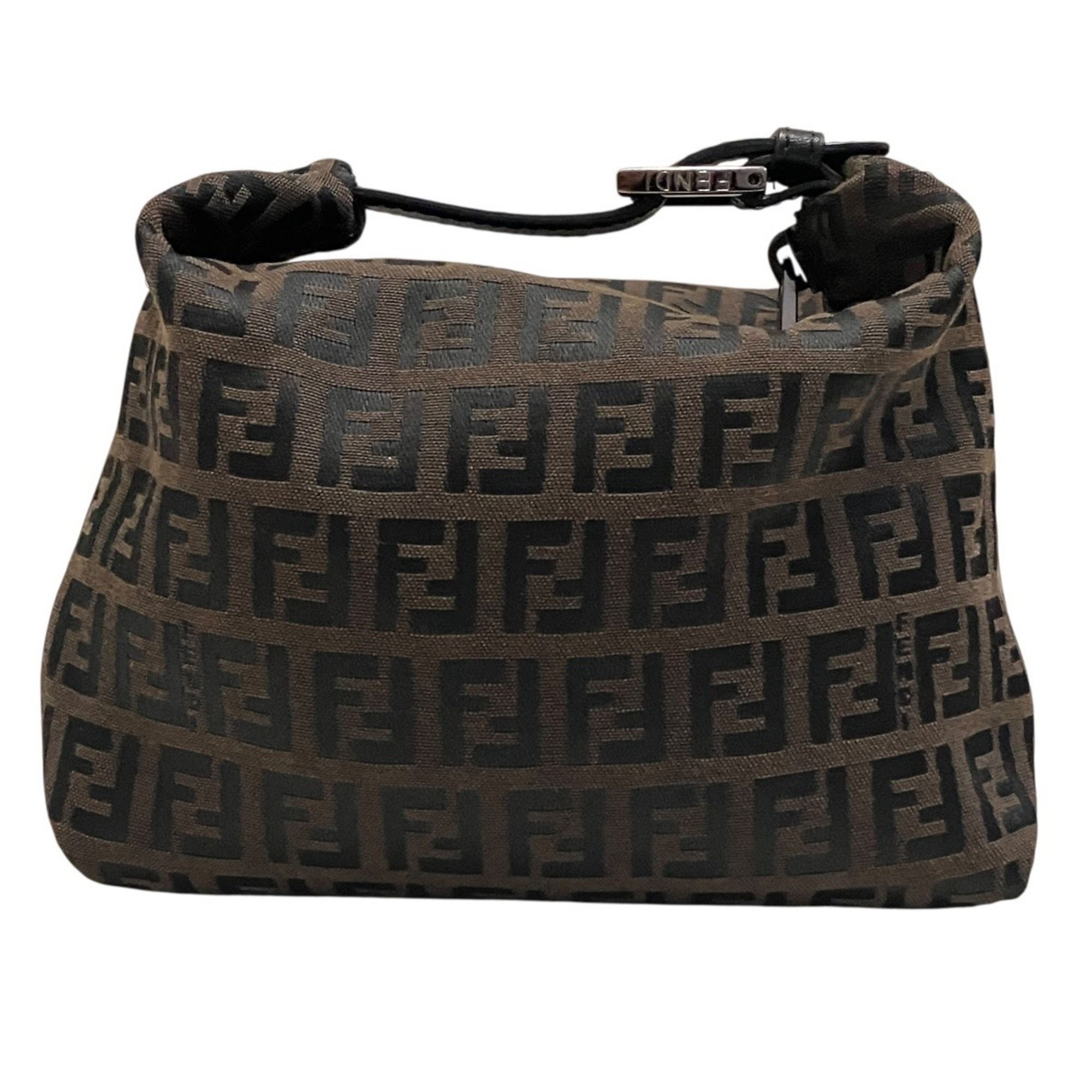 Zucca Canvas Leather Handbag (Pre-Owned) - Fendi - Modalova