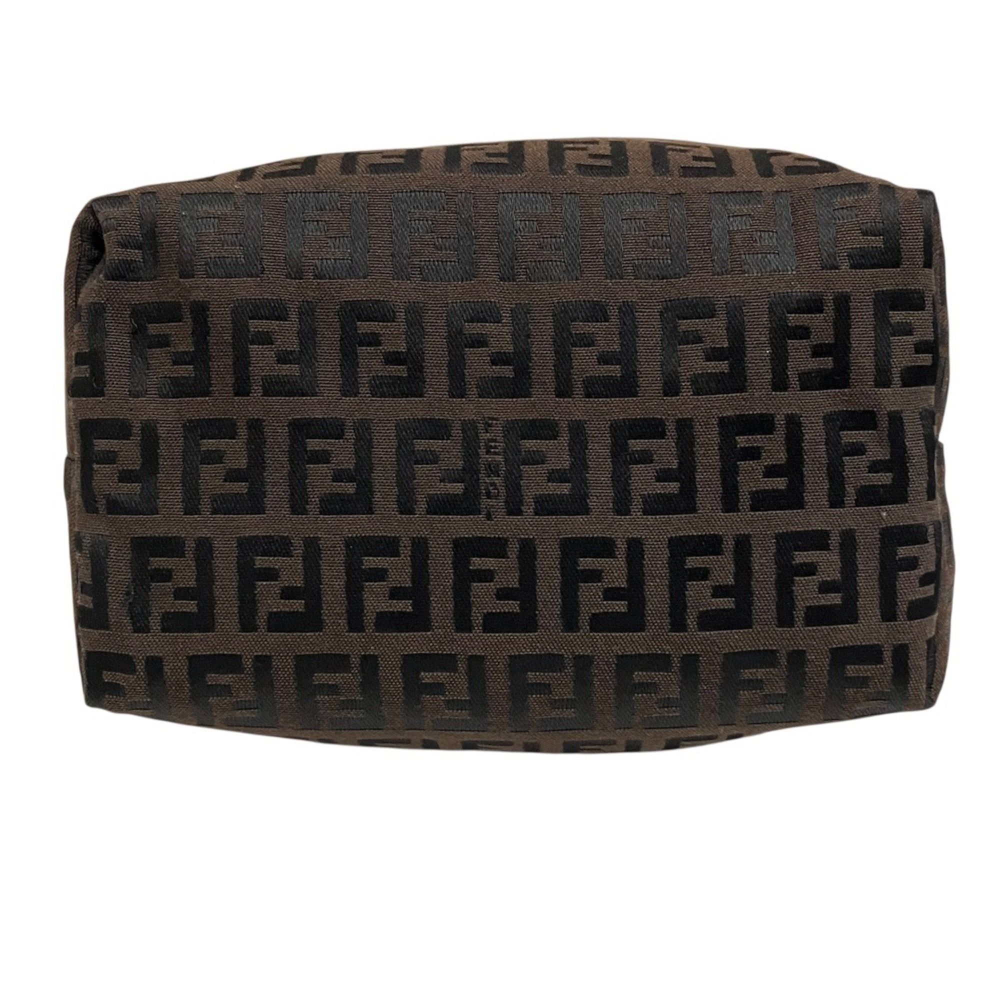 Zucca Canvas Leather Handbag (Pre-Owned) - Fendi - Modalova