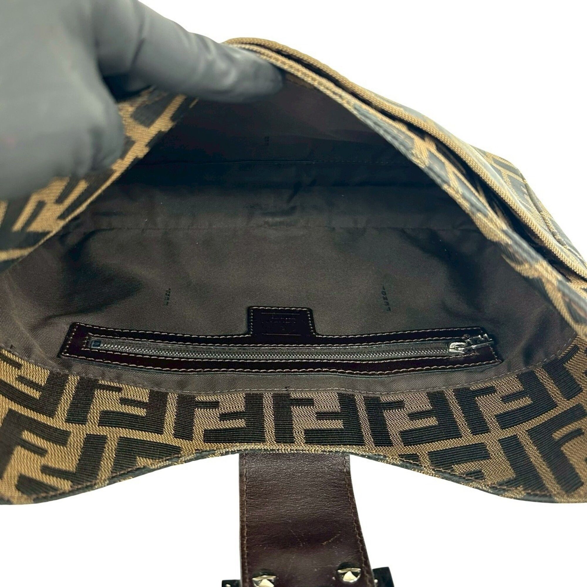 Canvas Leather Shoulder Bag (Pre-Owned) - Fendi - Modalova