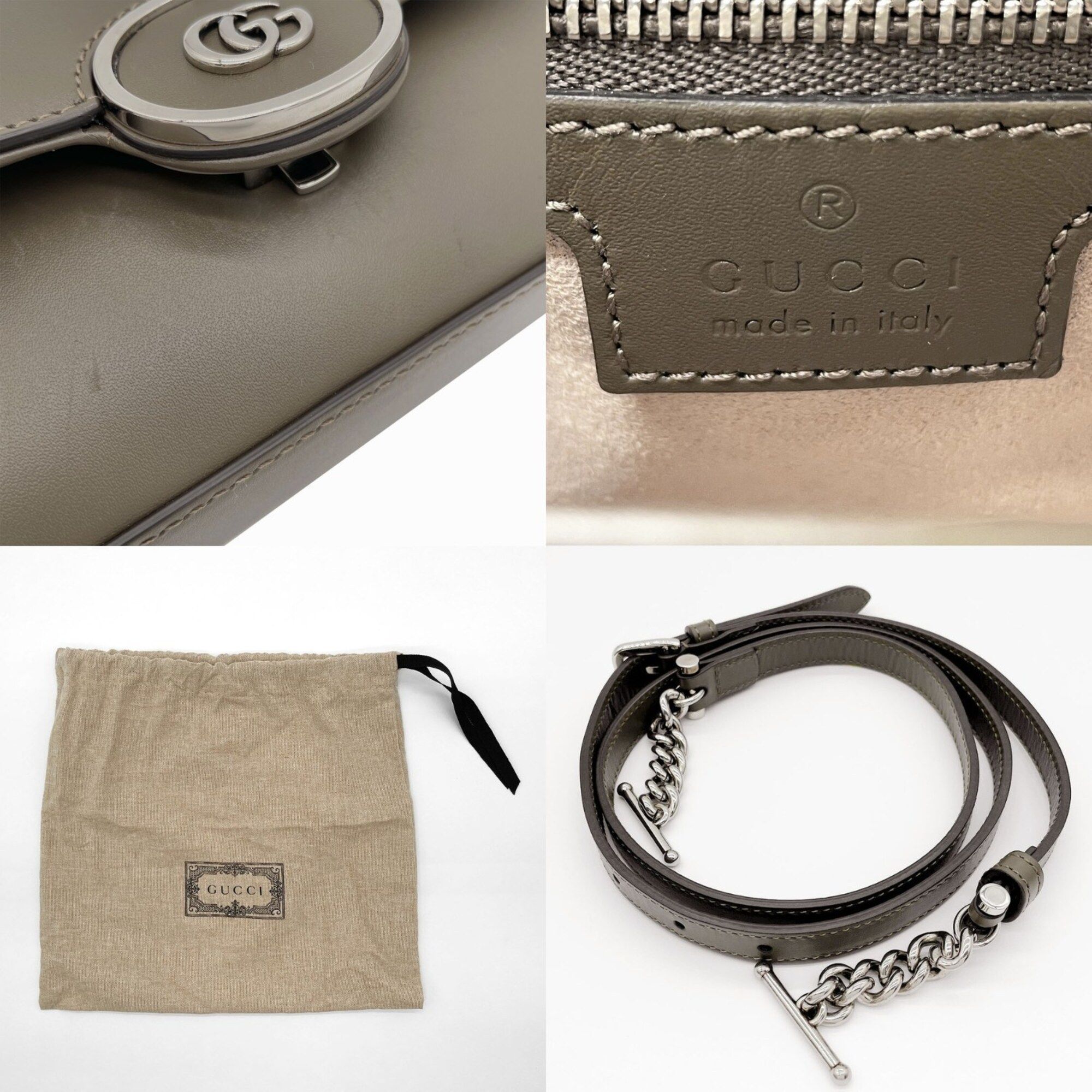 Leather Shoulder Bag (Pre-Owned) - Gucci - Modalova