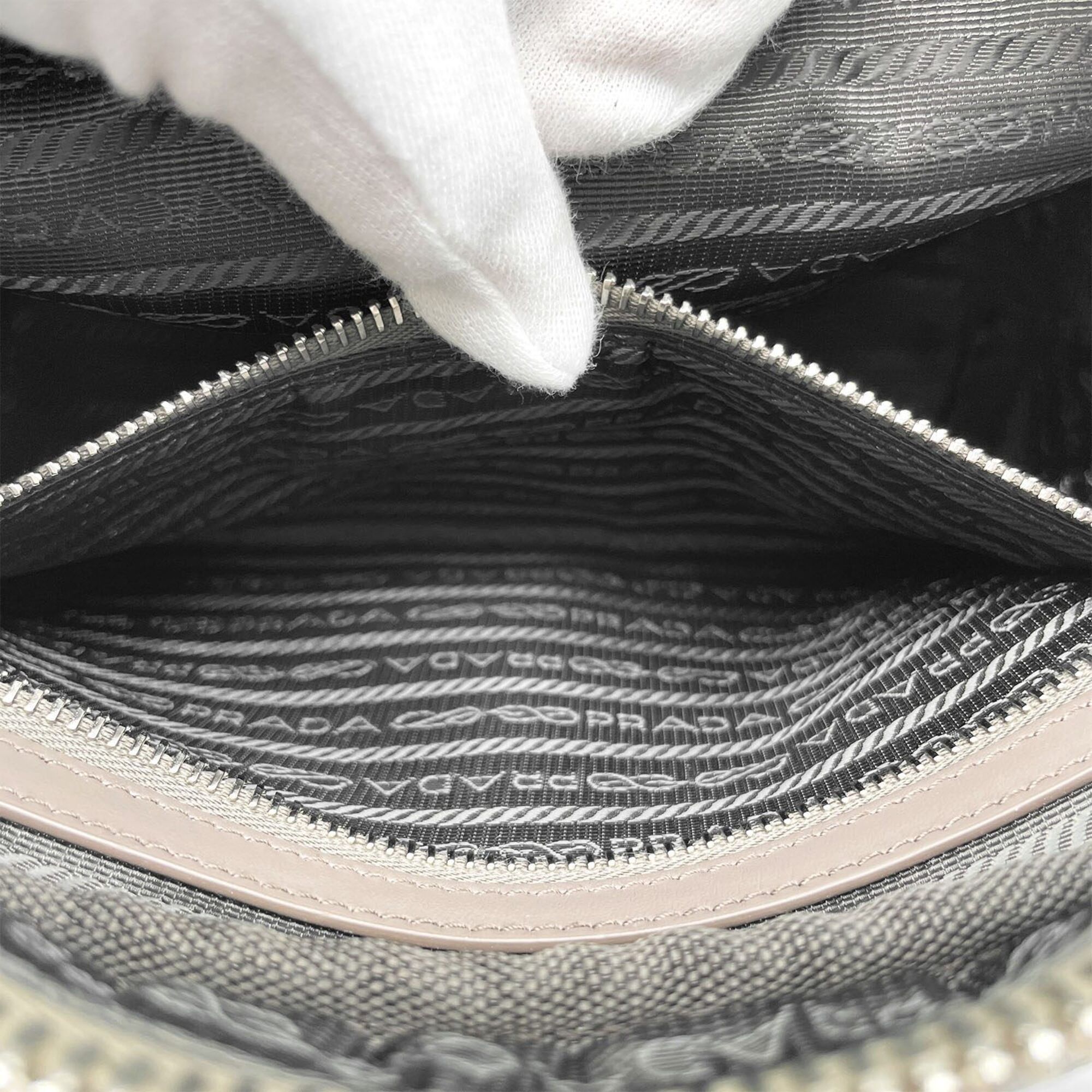 Leather Canvas Shoulder Bag Sling Bag (Pre-Owned) - Prada - Modalova