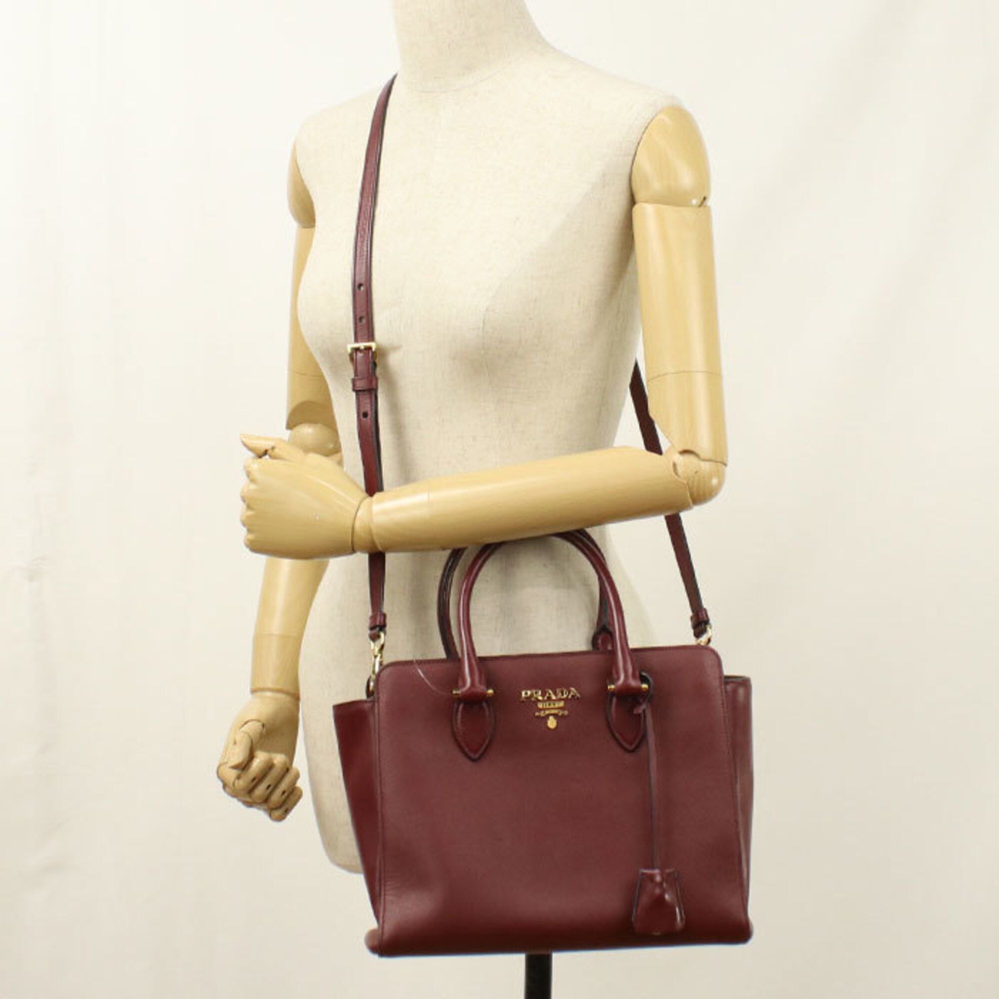 Leather Tote Bag (Pre-Owned) - Prada - Modalova