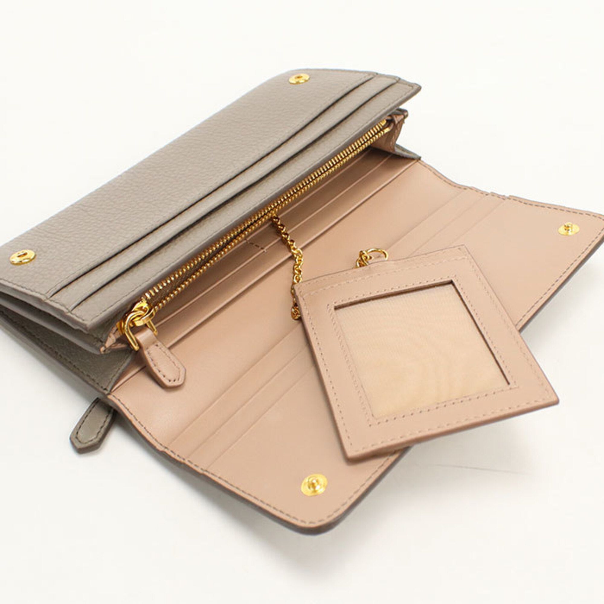 Leather Long Wallet (Bi-Fold) (Pre-Owned) - Prada - Modalova